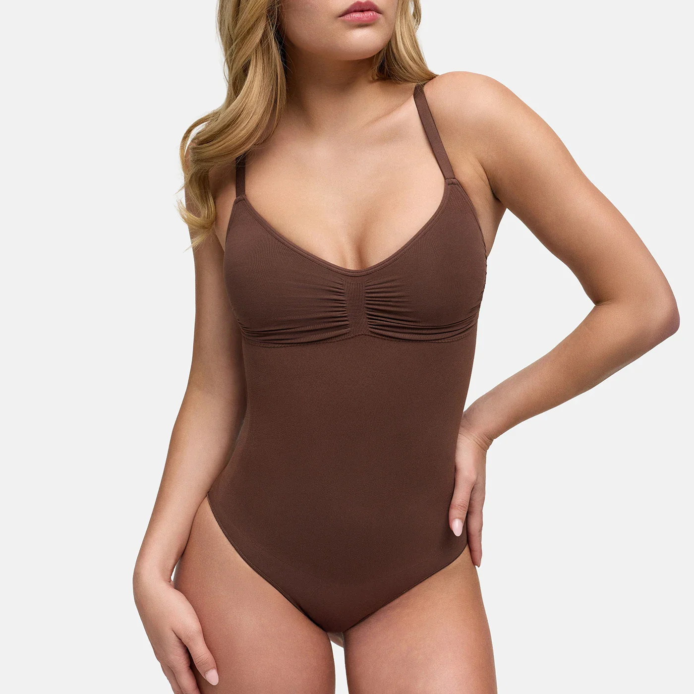 Bodysuit Sculpting Shapewear mit Built-In Wireless Bra and Slip - Image 5