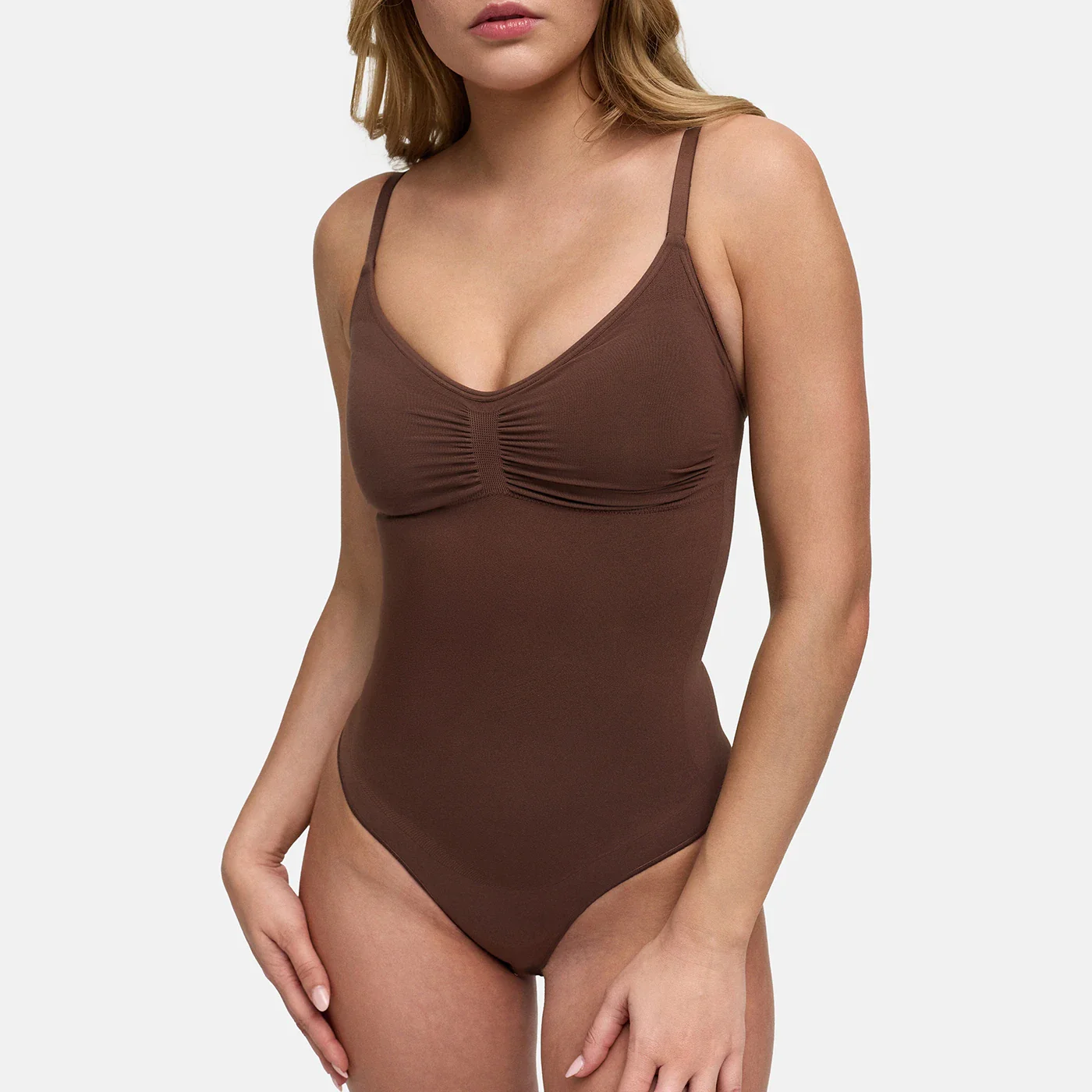 Bodysuit Sculpting Shapewear mit Built-In Wireless Bra and String - Image 5