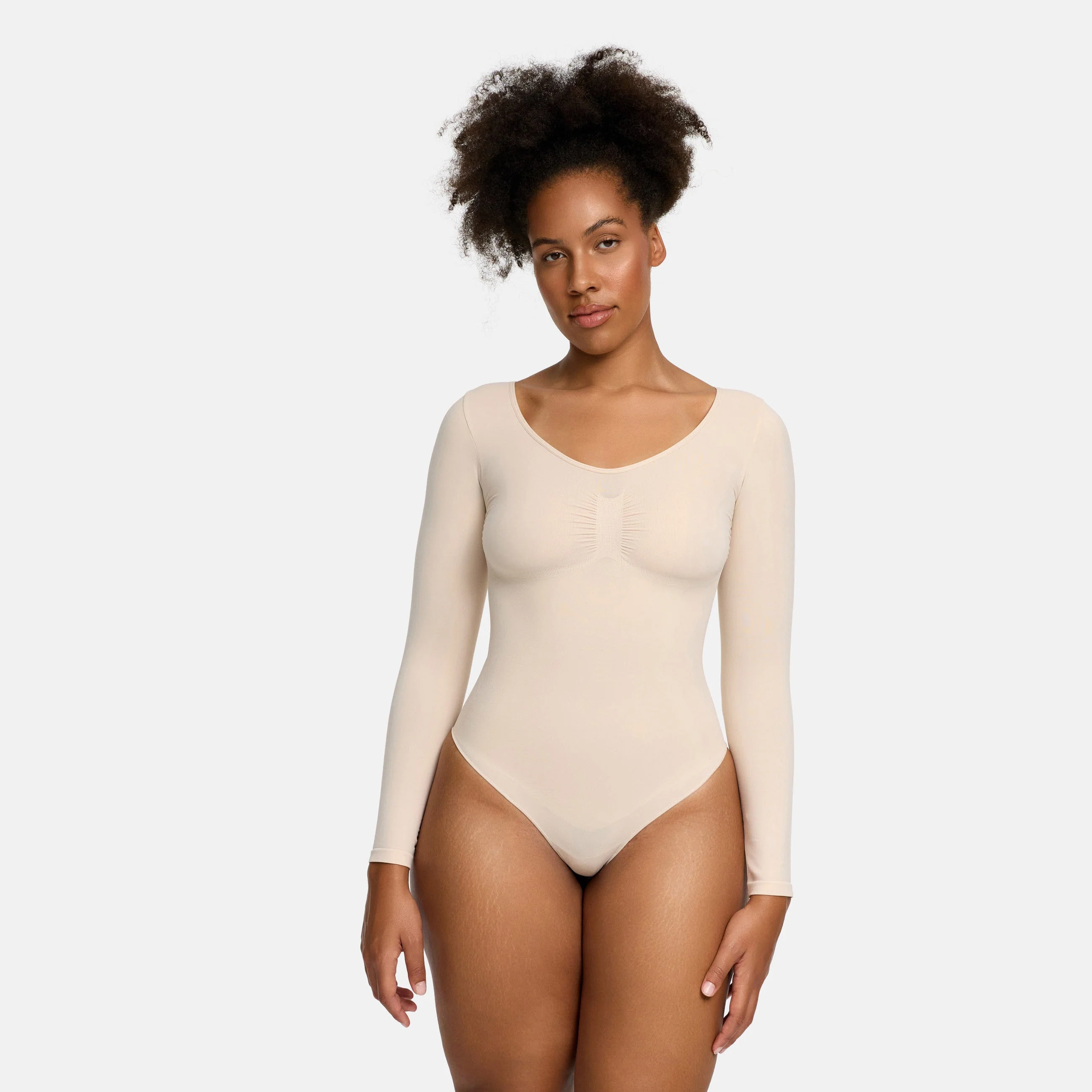 Bodysuit Sculpting Shapewear Longsleeve mit Slip - Image 12