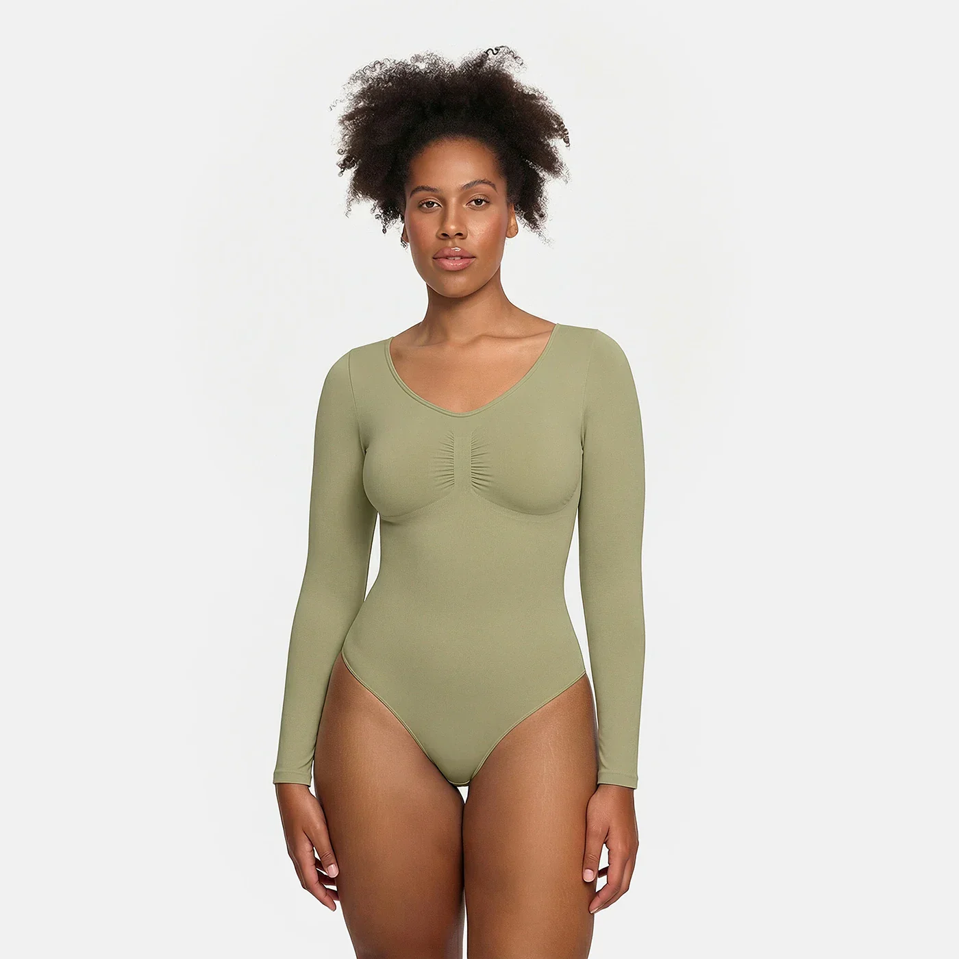 Bodysuit Sculpting Shapewear Longsleeve mit Slip - Image 19