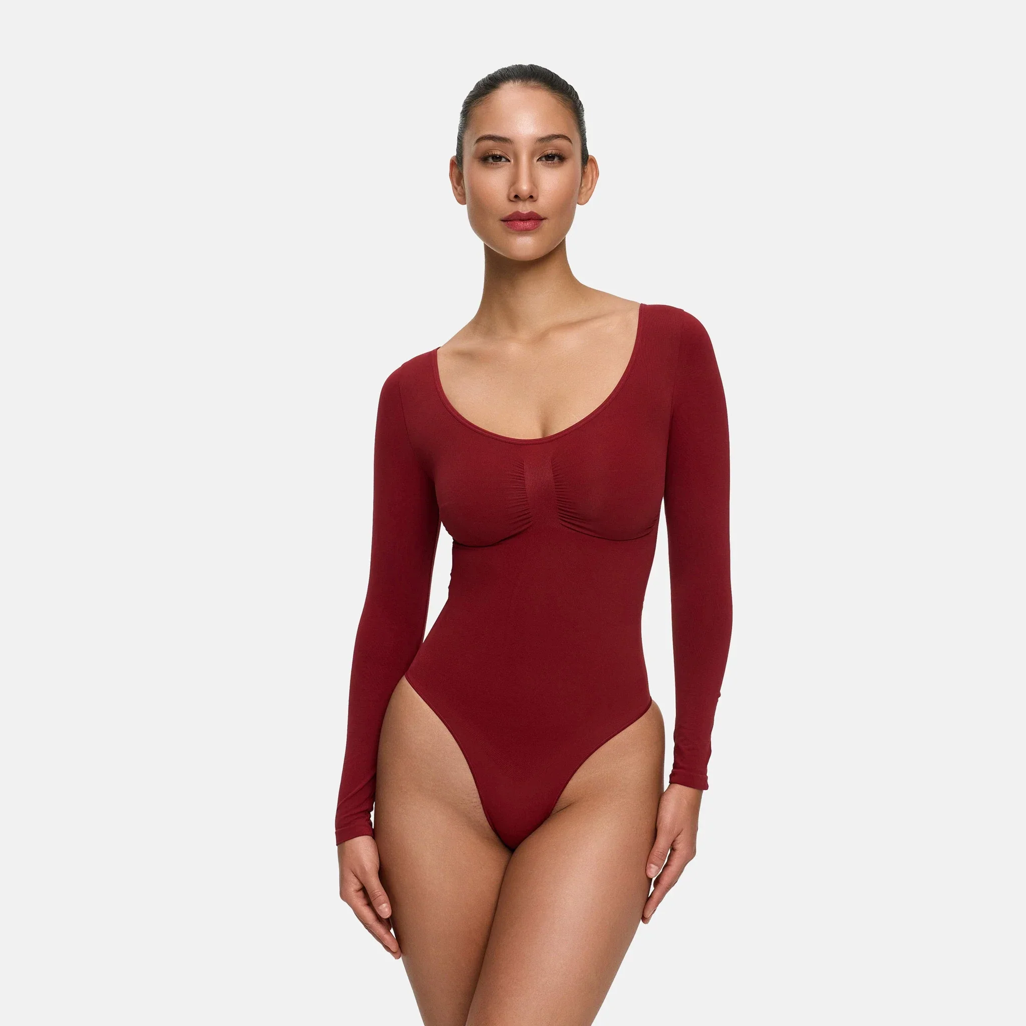 Bodysuit Sculpting Shapewear Longsleeve mit Slip - Image 29
