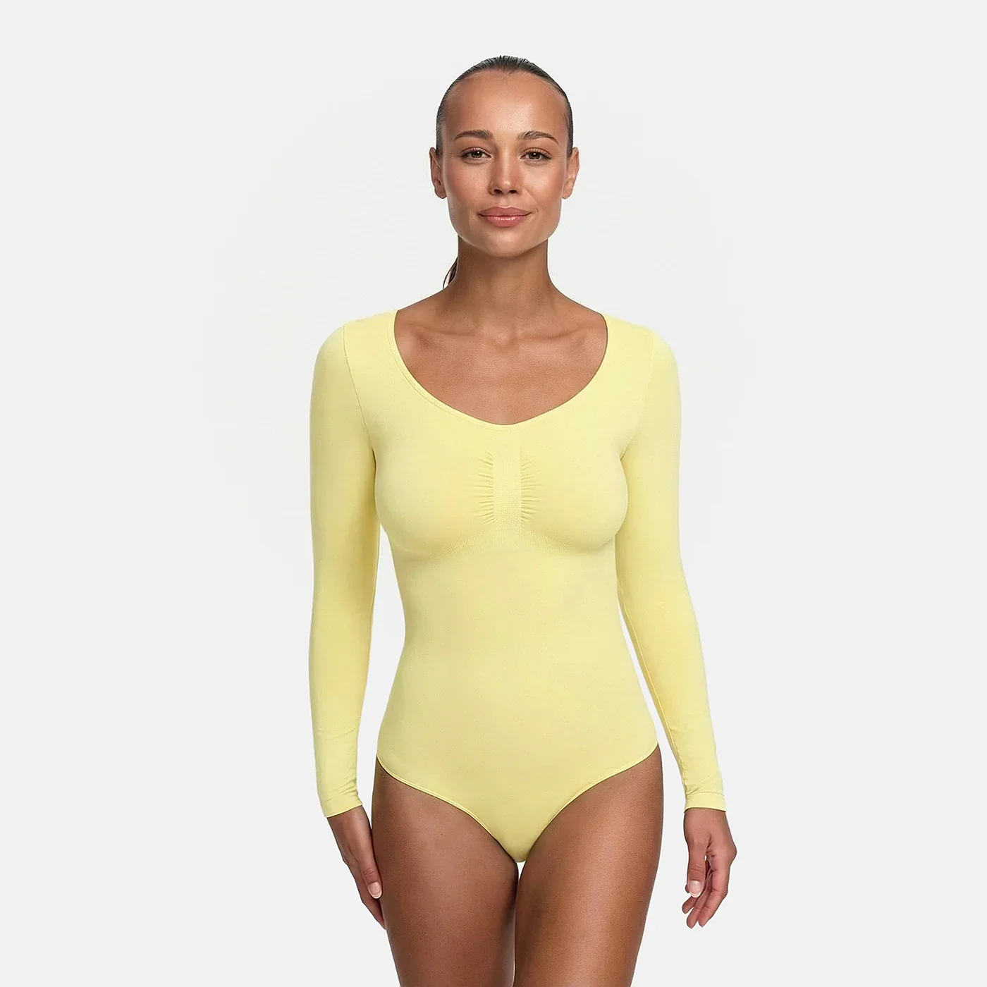 Bodysuit Sculpting Shapewear Longsleeve mit Slip - Image 31