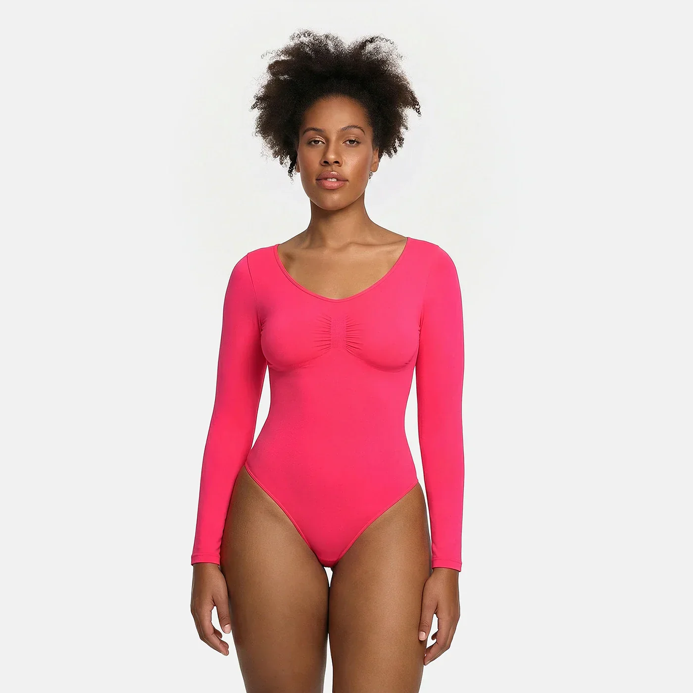 Bodysuit Sculpting Shapewear Longsleeve mit Slip - Image 40