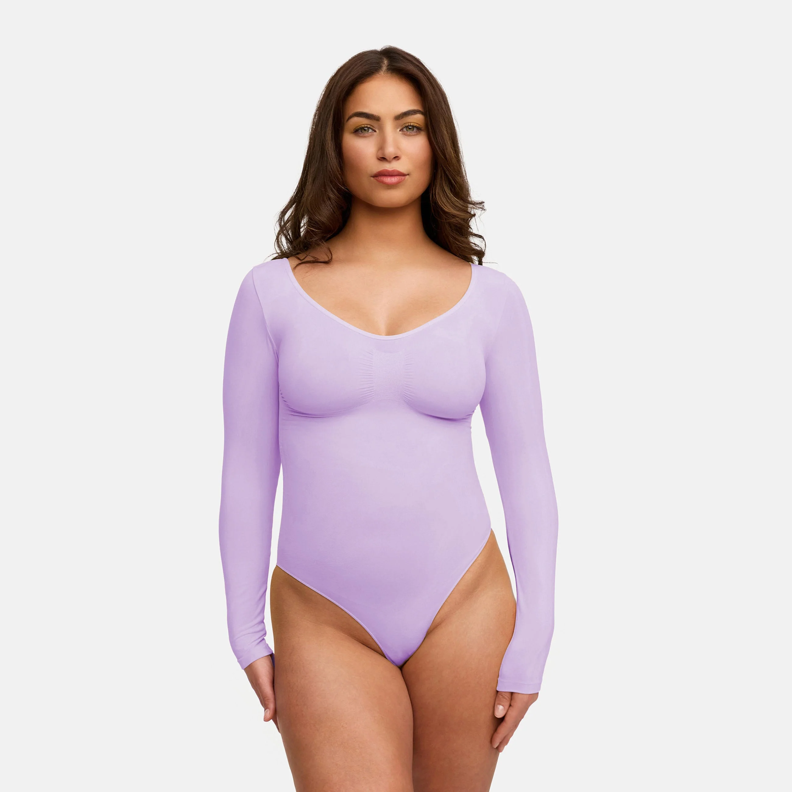 Bodysuit Sculpting Shapewear Longsleeve mit Slip - Image 42