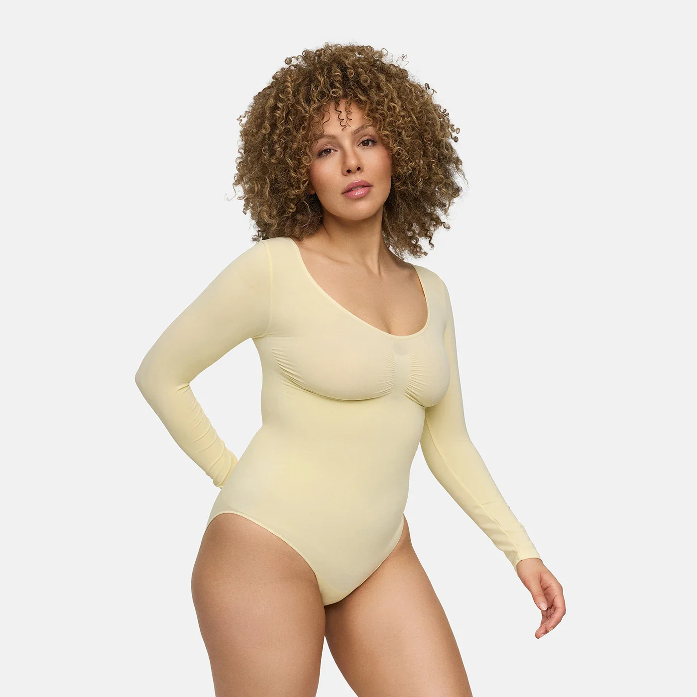 Bodysuit Sculpting Shapewear Longsleeve mit Slip - Image 48