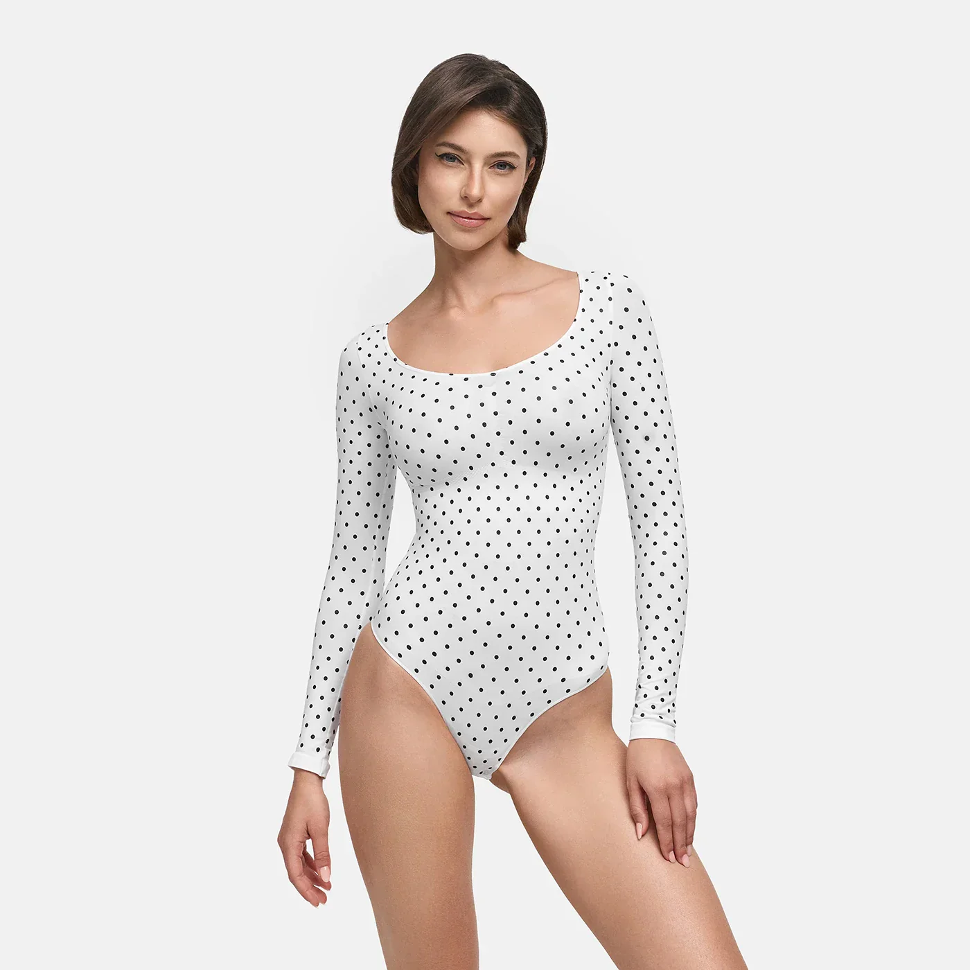 Bodysuit Sculpting Shapewear Longsleeve mit Slip - Image 52