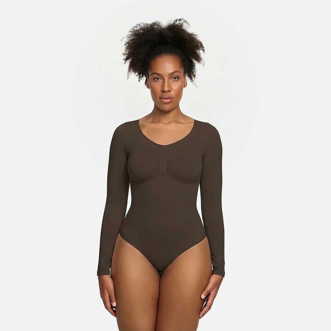 Bodysuit Sculpting Shapewear Longsleeve mit Slip - Image 8