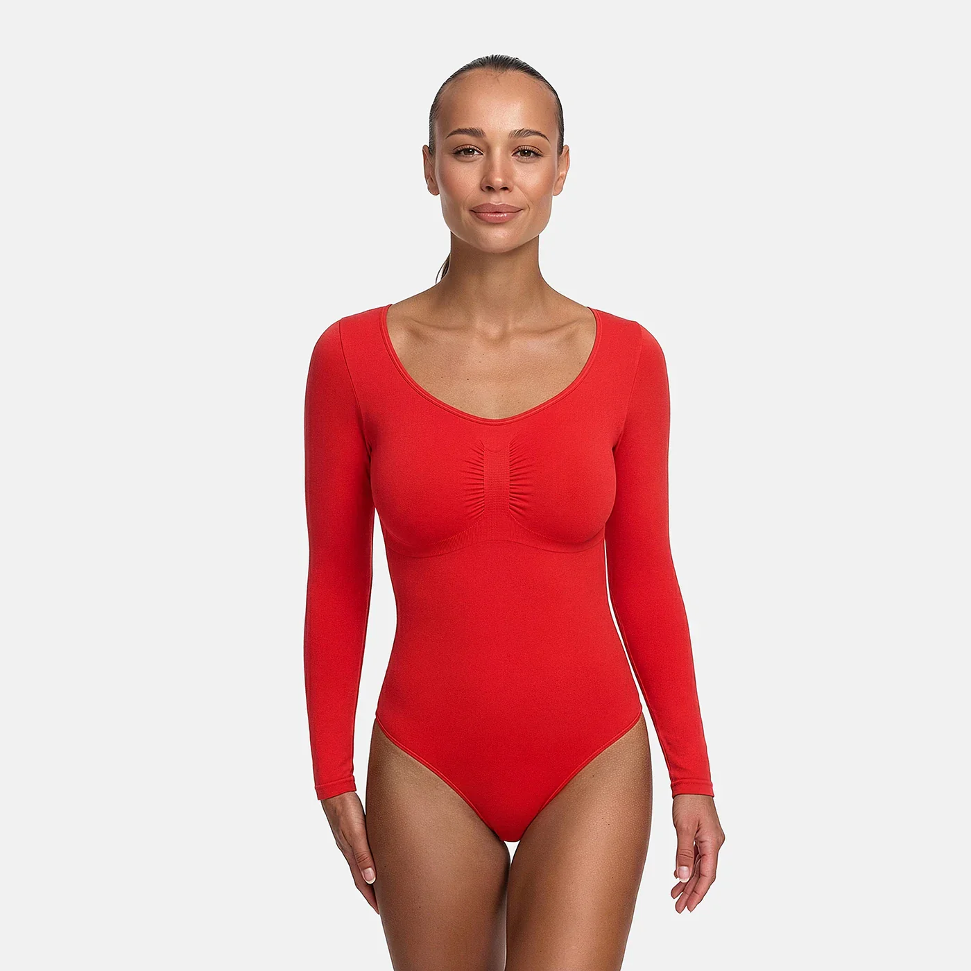Bodysuit Sculpting Shapewear Longsleeve mit String - Image 10