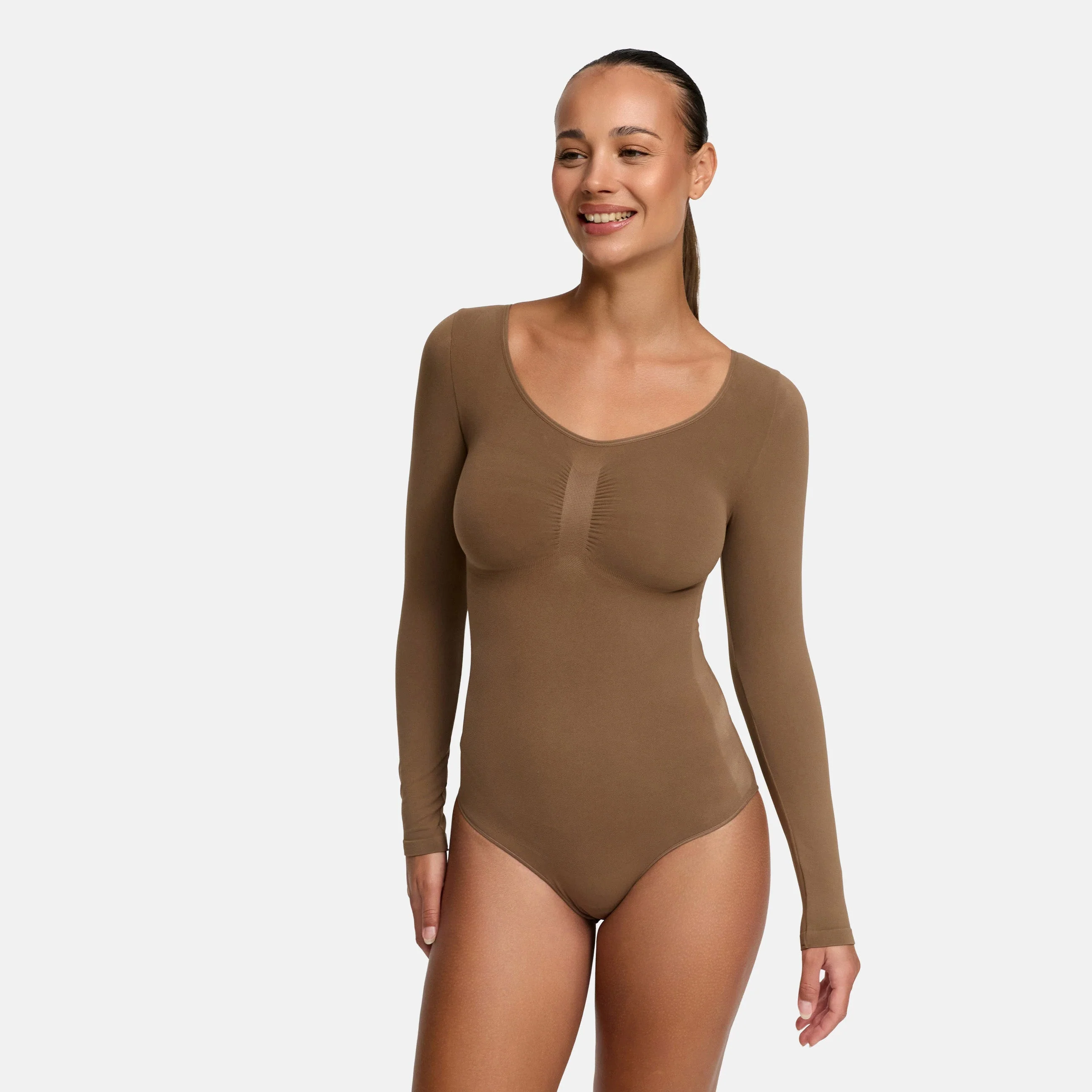 Bodysuit Sculpting Shapewear Longsleeve mit String - Image 14