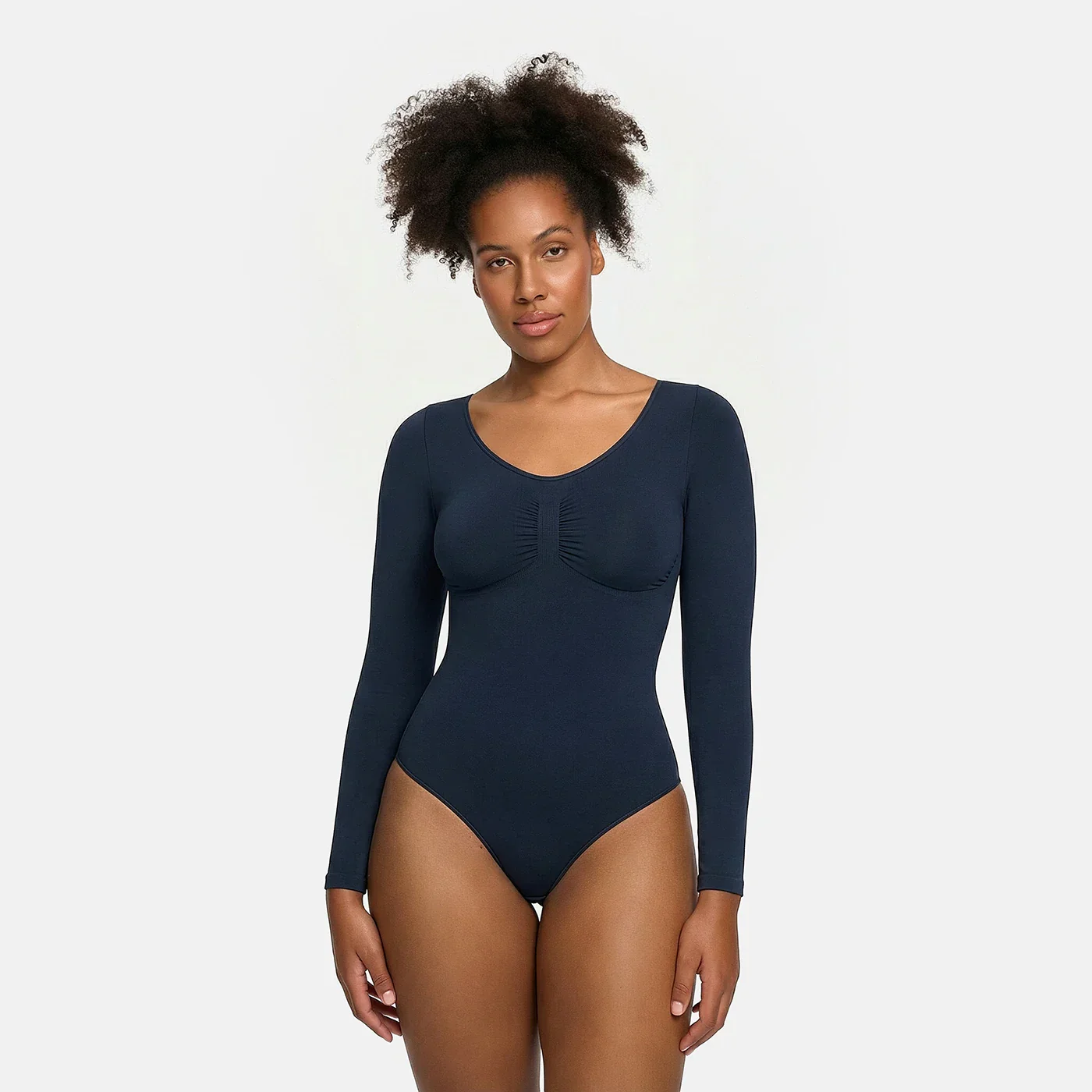 Bodysuit Sculpting Shapewear Longsleeve mit String - Image 28