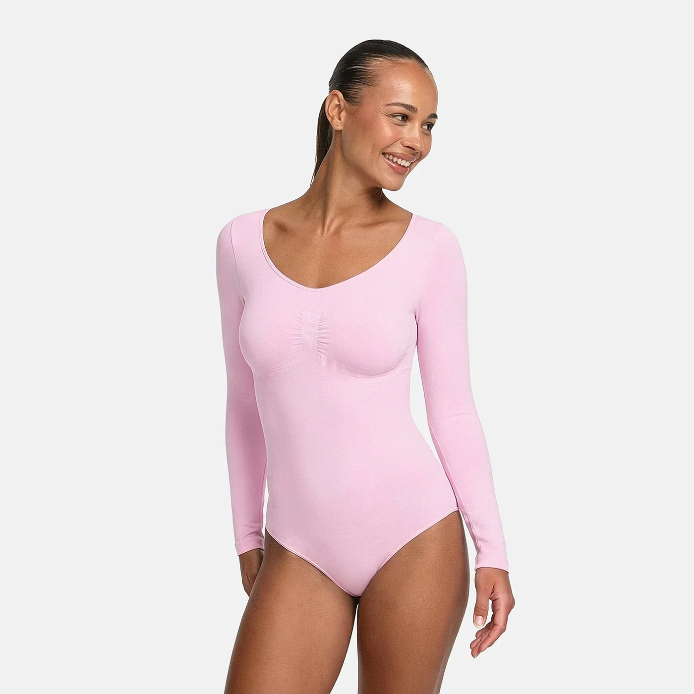 Bodysuit Sculpting Shapewear Longsleeve mit String - Image 35