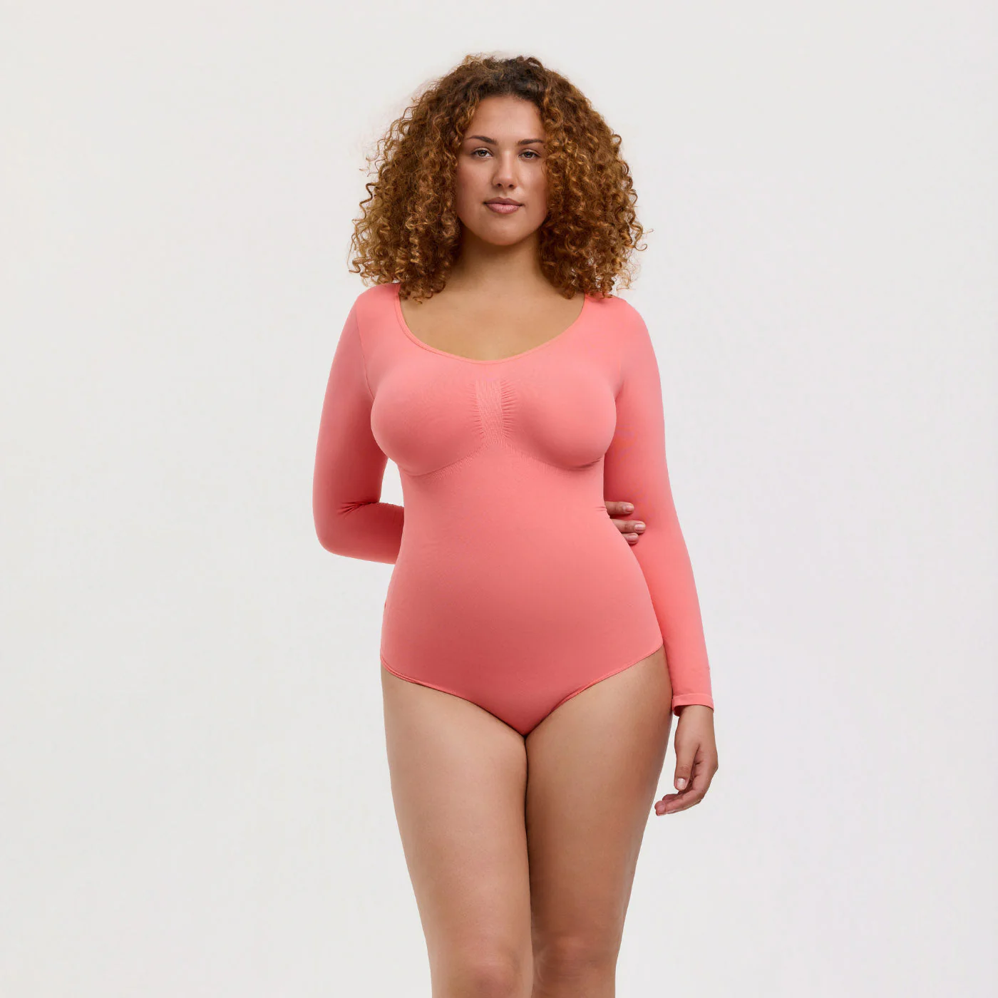 Bodysuit Sculpting Shapewear Longsleeve mit String - Image 37