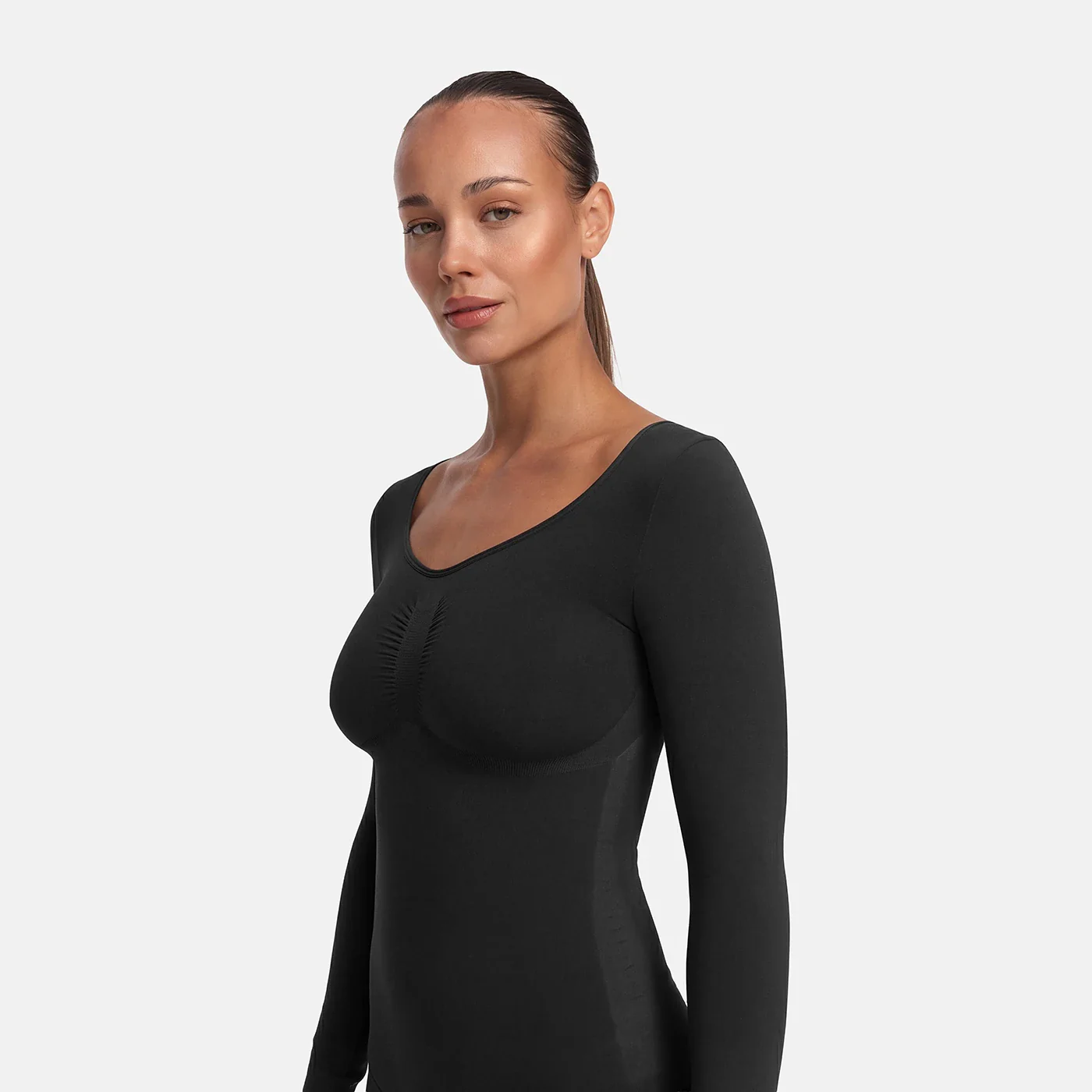 Bodysuit Sculpting Shapewear Longsleeve mit String - Image 4