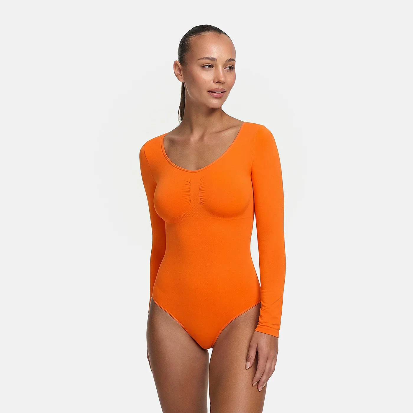 Bodysuit Sculpting Shapewear Longsleeve mit String - Image 41