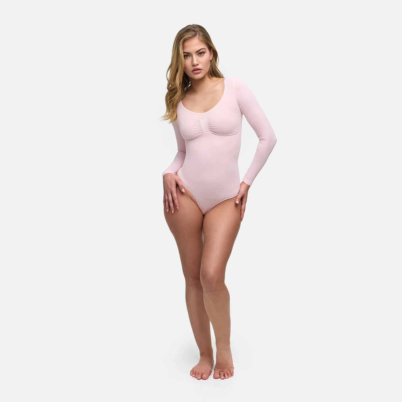 Bodysuit Sculpting Shapewear Longsleeve mit String - Image 49