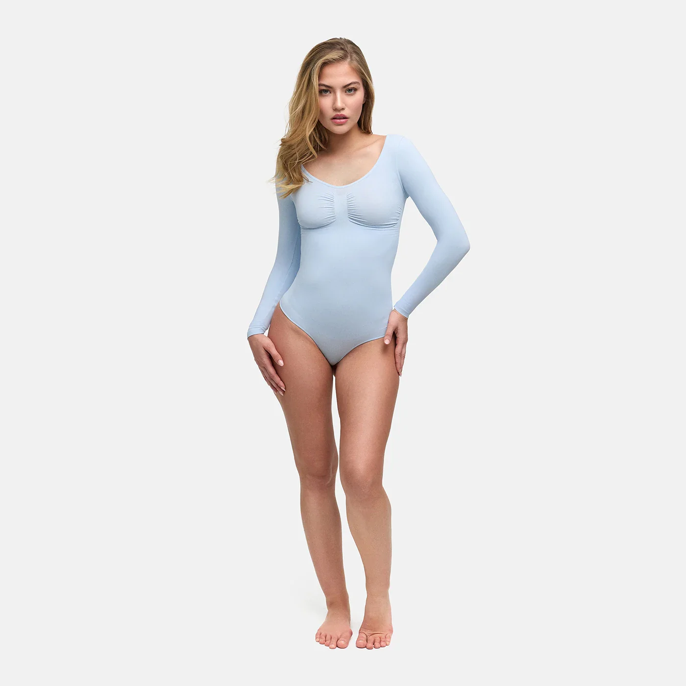 Bodysuit Sculpting Shapewear Longsleeve mit String - Image 50
