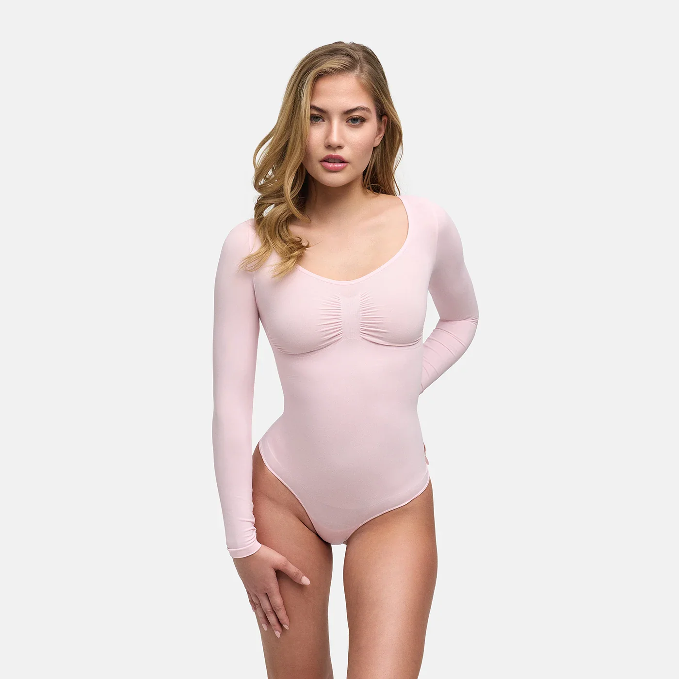 Bodysuit Sculpting Shapewear Longsleeve mit String - Image 53