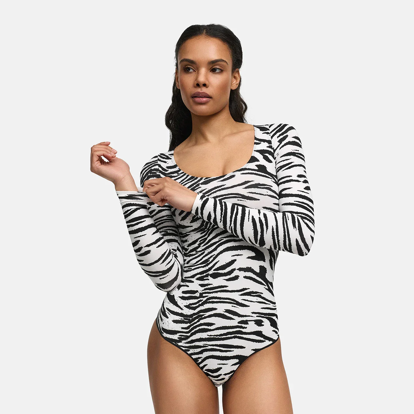 Bodysuit Sculpting Shapewear Longsleeve mit String - Image 54