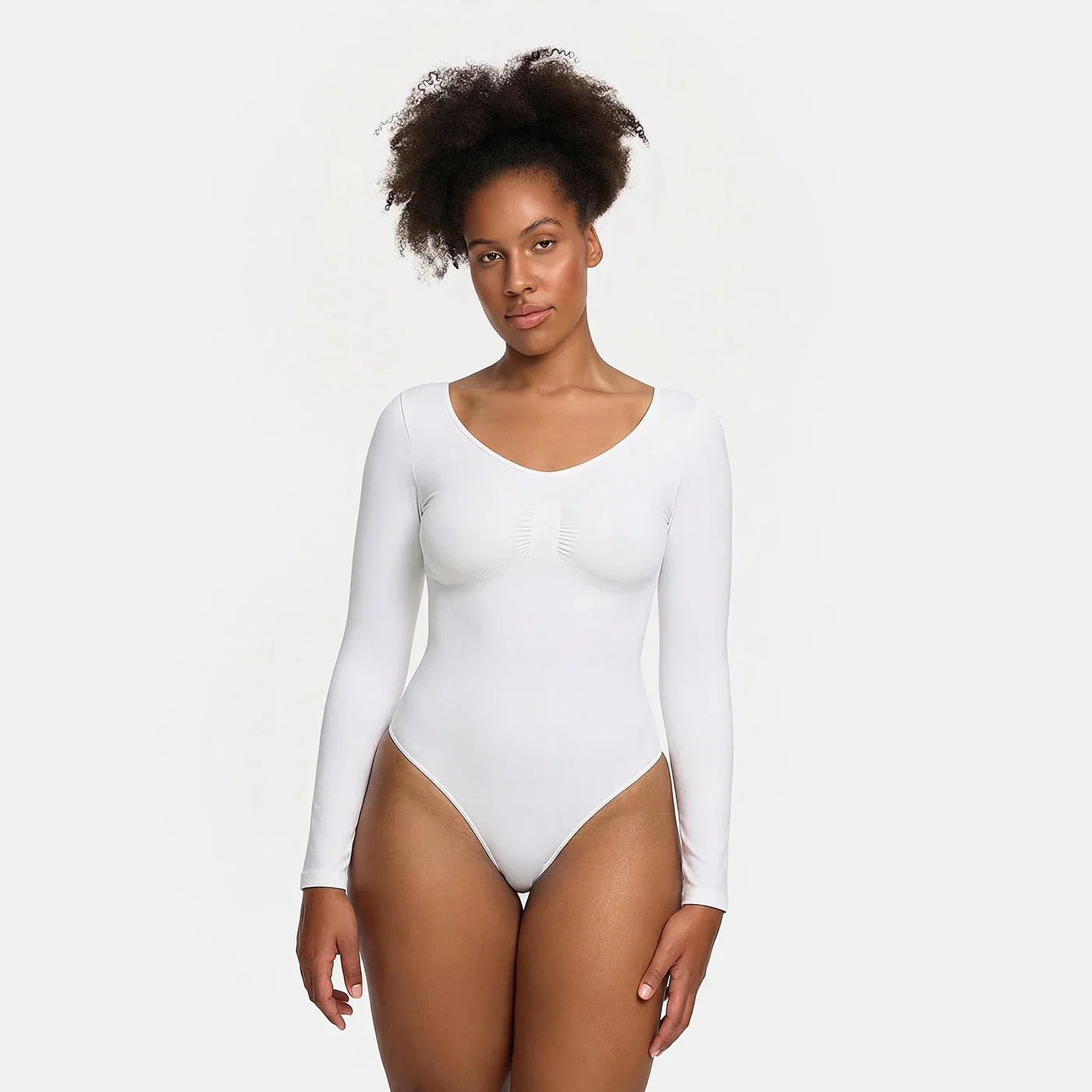 Bodysuit Sculpting Shapewear Longsleeve mit String - Image 7