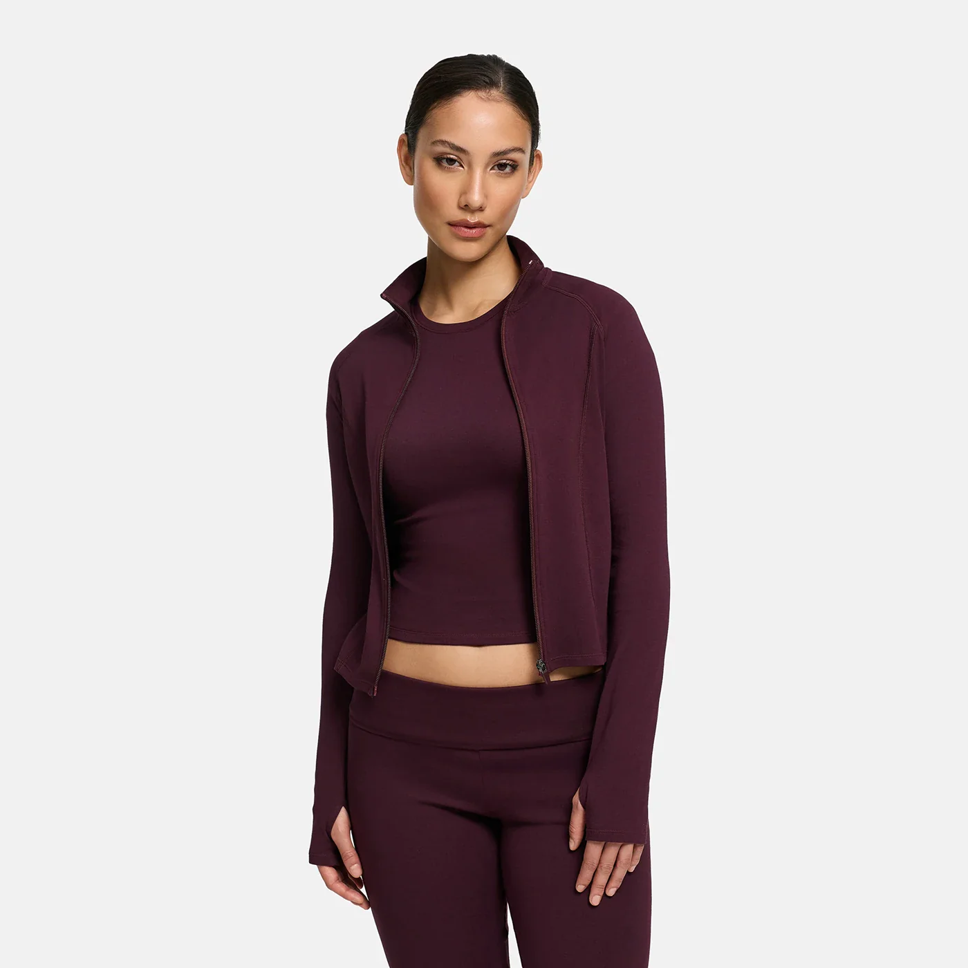Cotton Body Fitted Zipper Jacke - Image 16