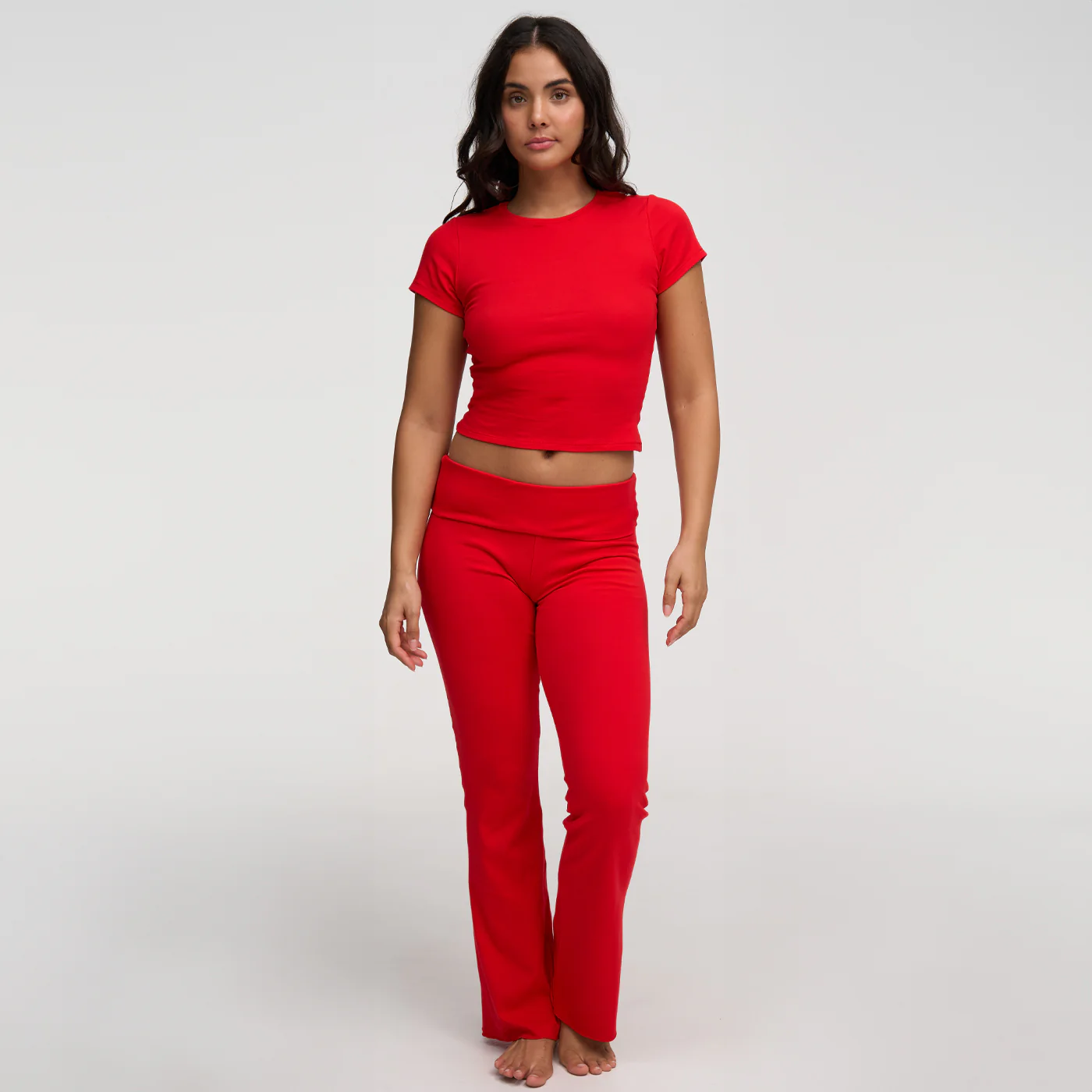 Cotton Flared Bootcut Leggings - Image 9