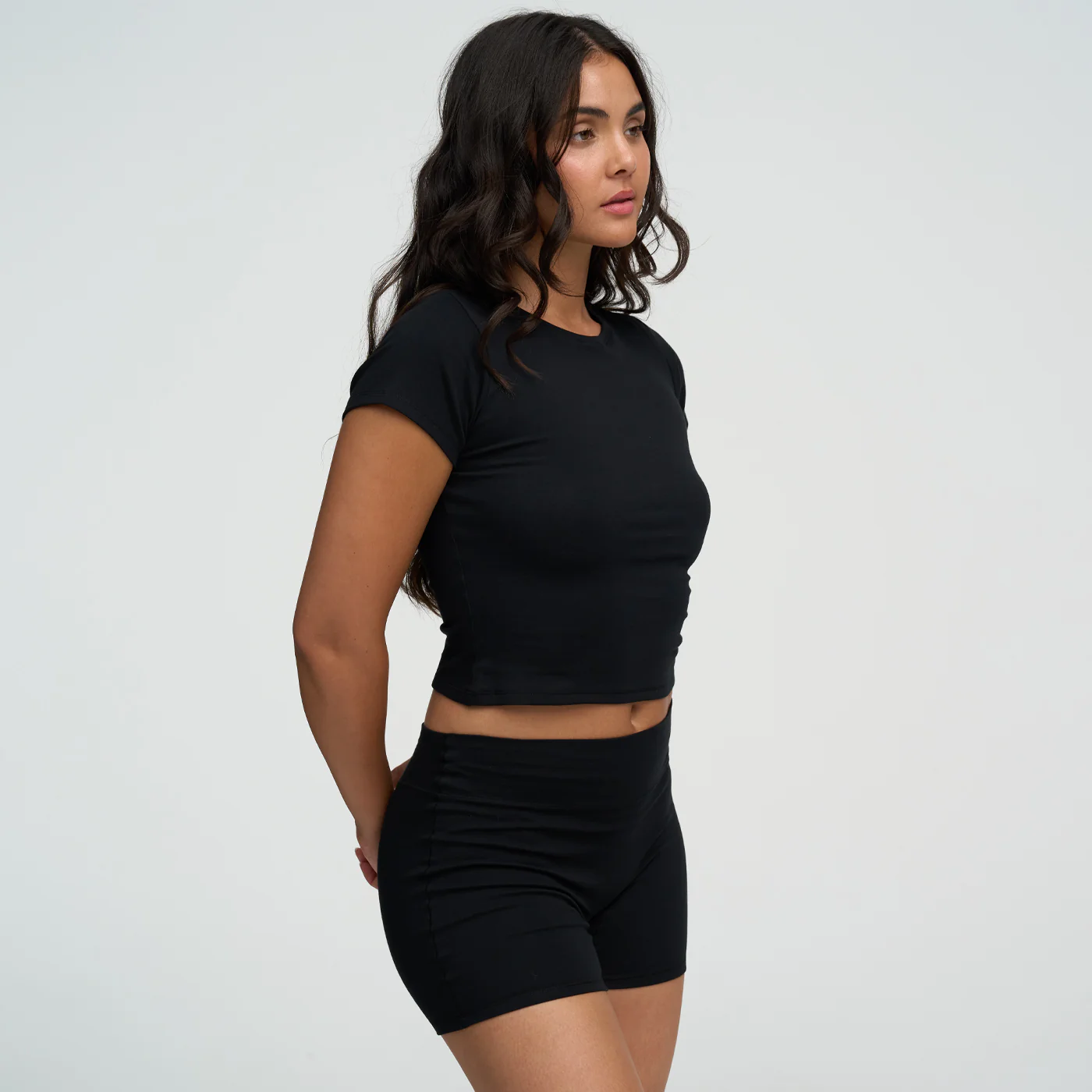 Cotton High-Waist Shorts - Image 3