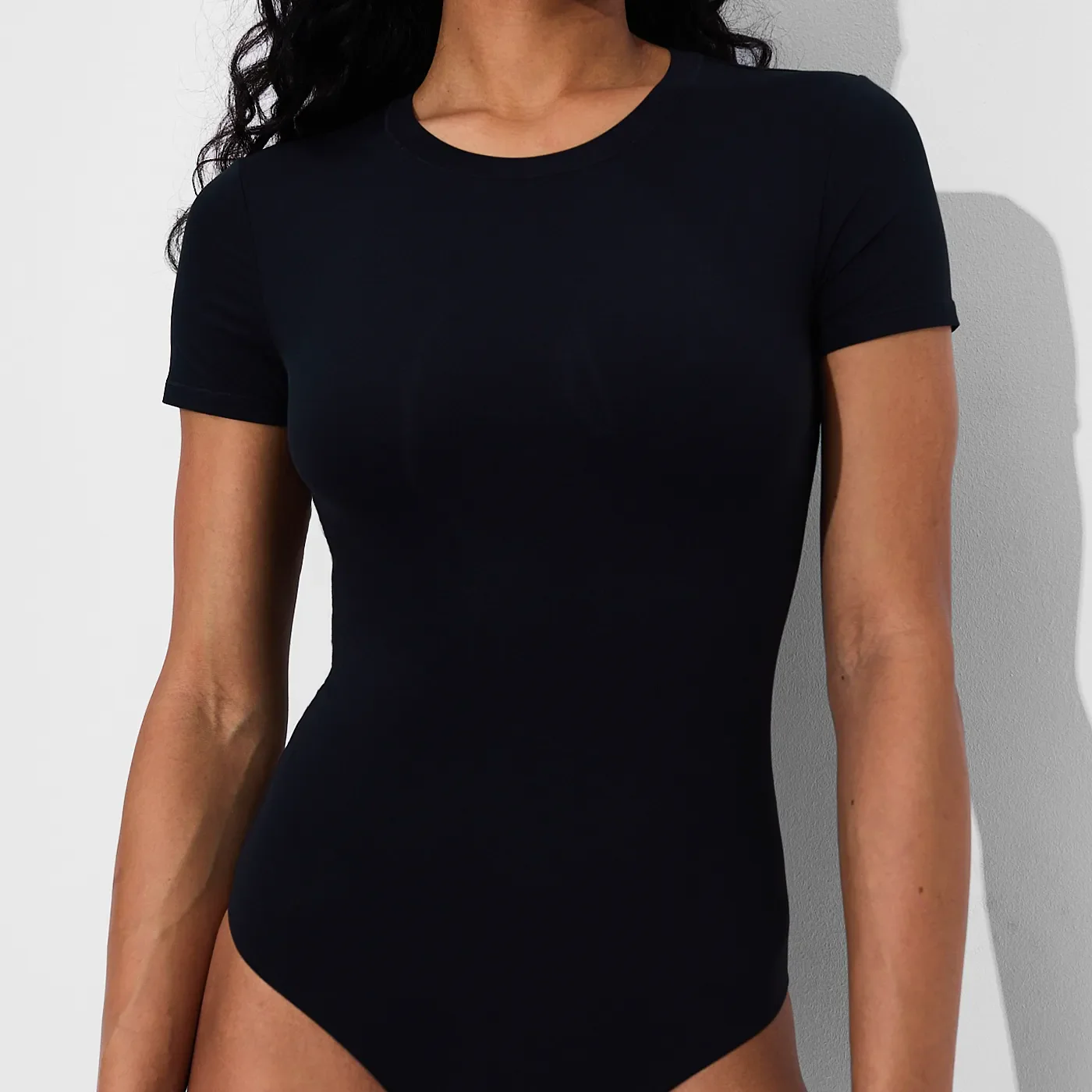 Crew Neck T-Shirt Bodysuit - Image 3