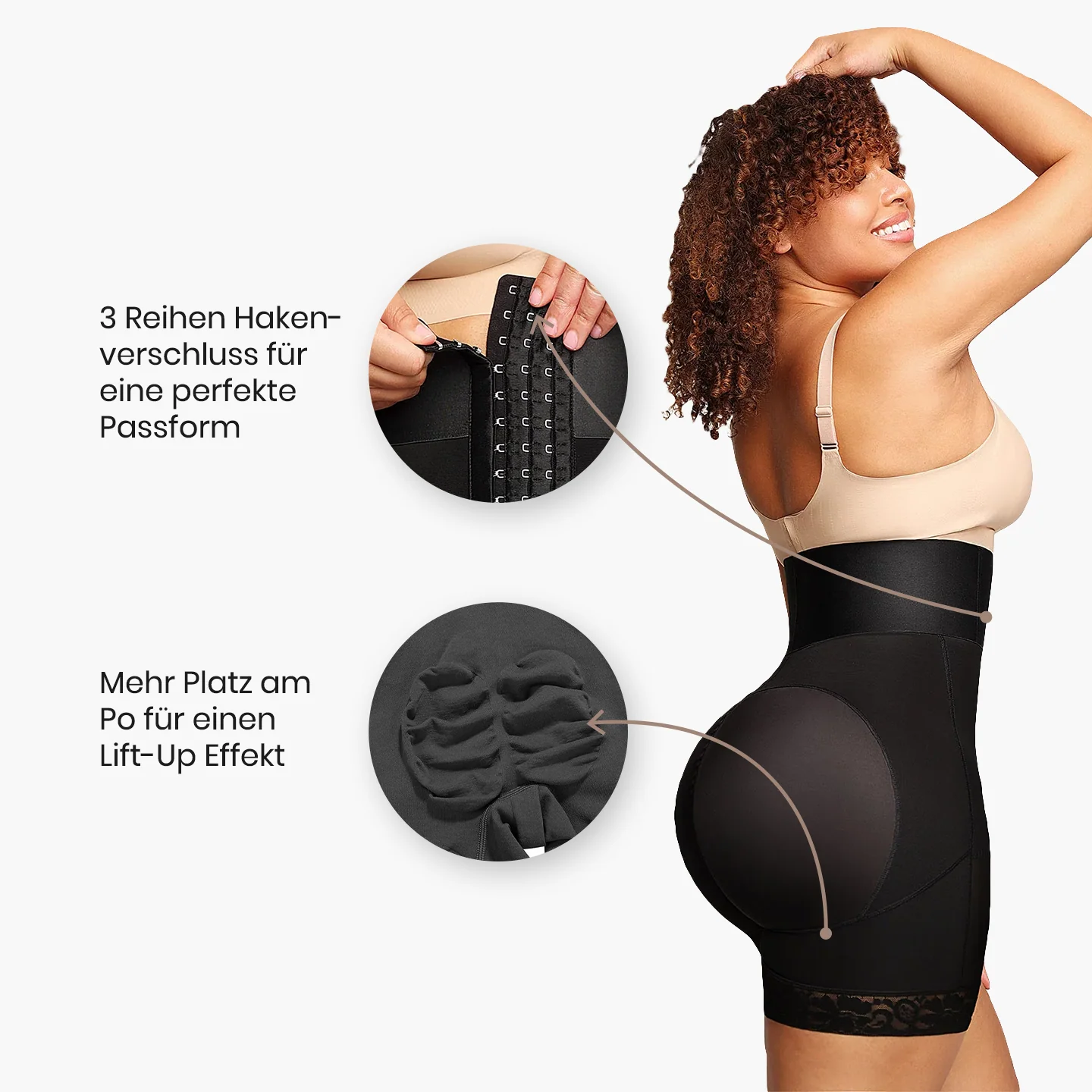 Hochtaillierte Form-Shorts mit Po-Lift und Bauchstütze - Image 6