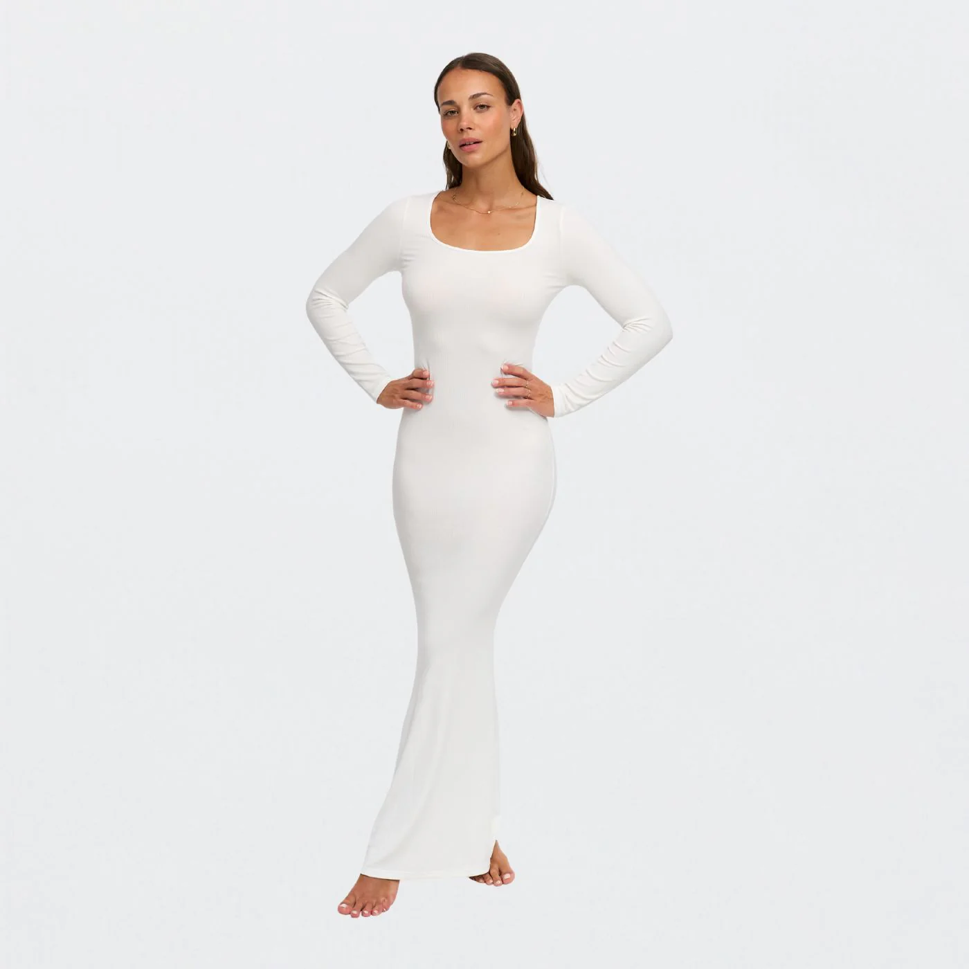 Ribbed Long Sleeve Maxikleid - Image 13