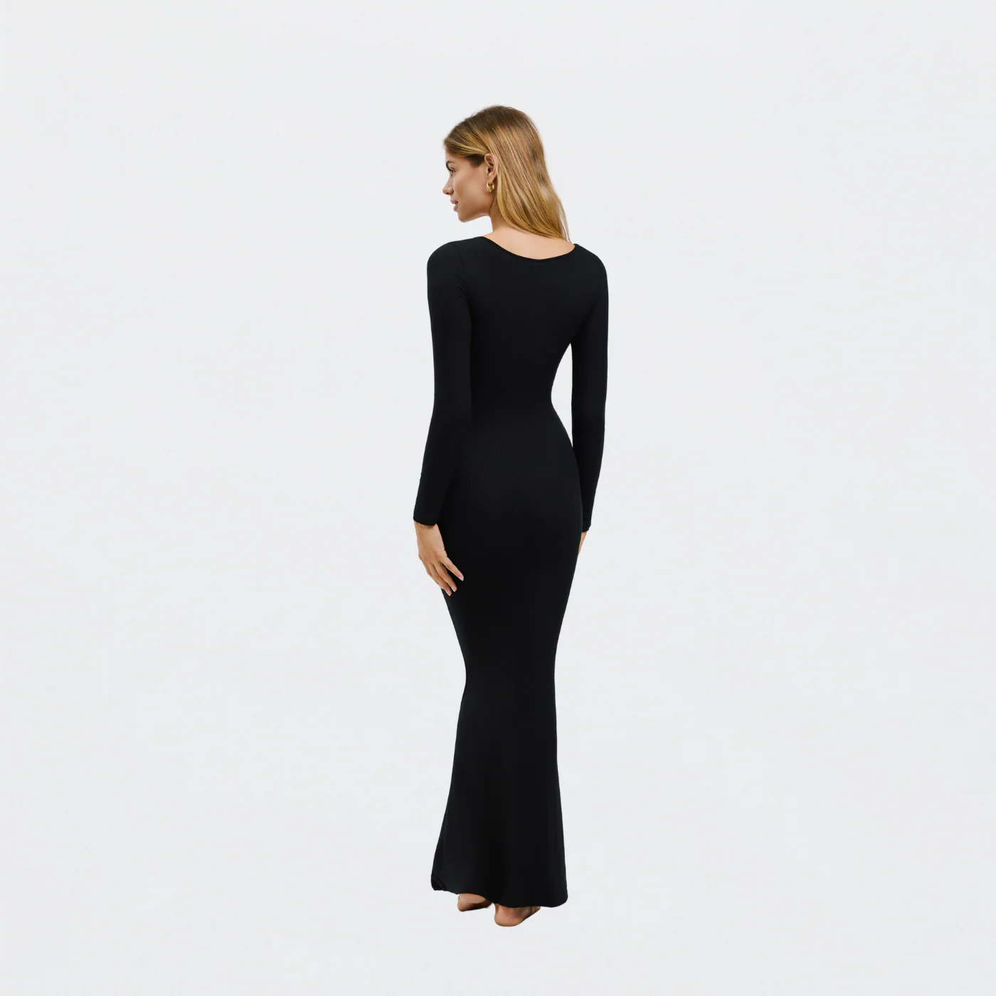 Ribbed Long Sleeve Maxikleid - Image 5
