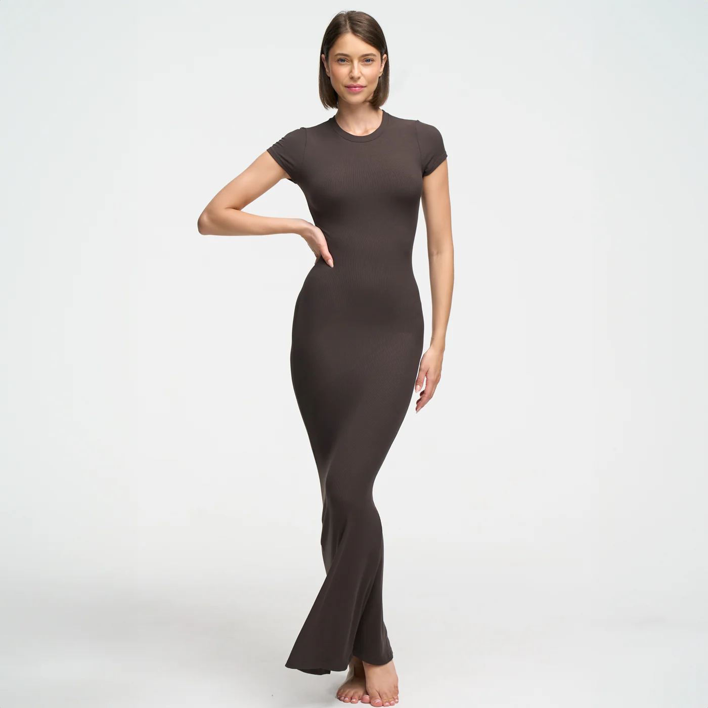 Ribbed T-Shirt Maxikleid - Image 11