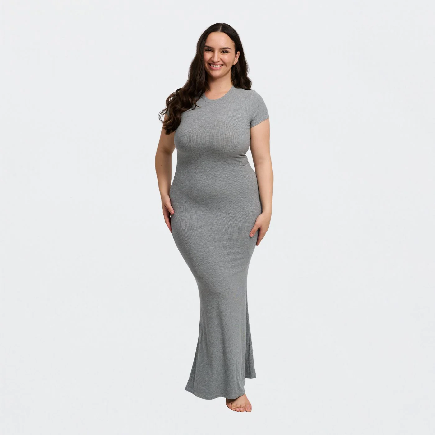 Ribbed T-Shirt Maxikleid - Image 15