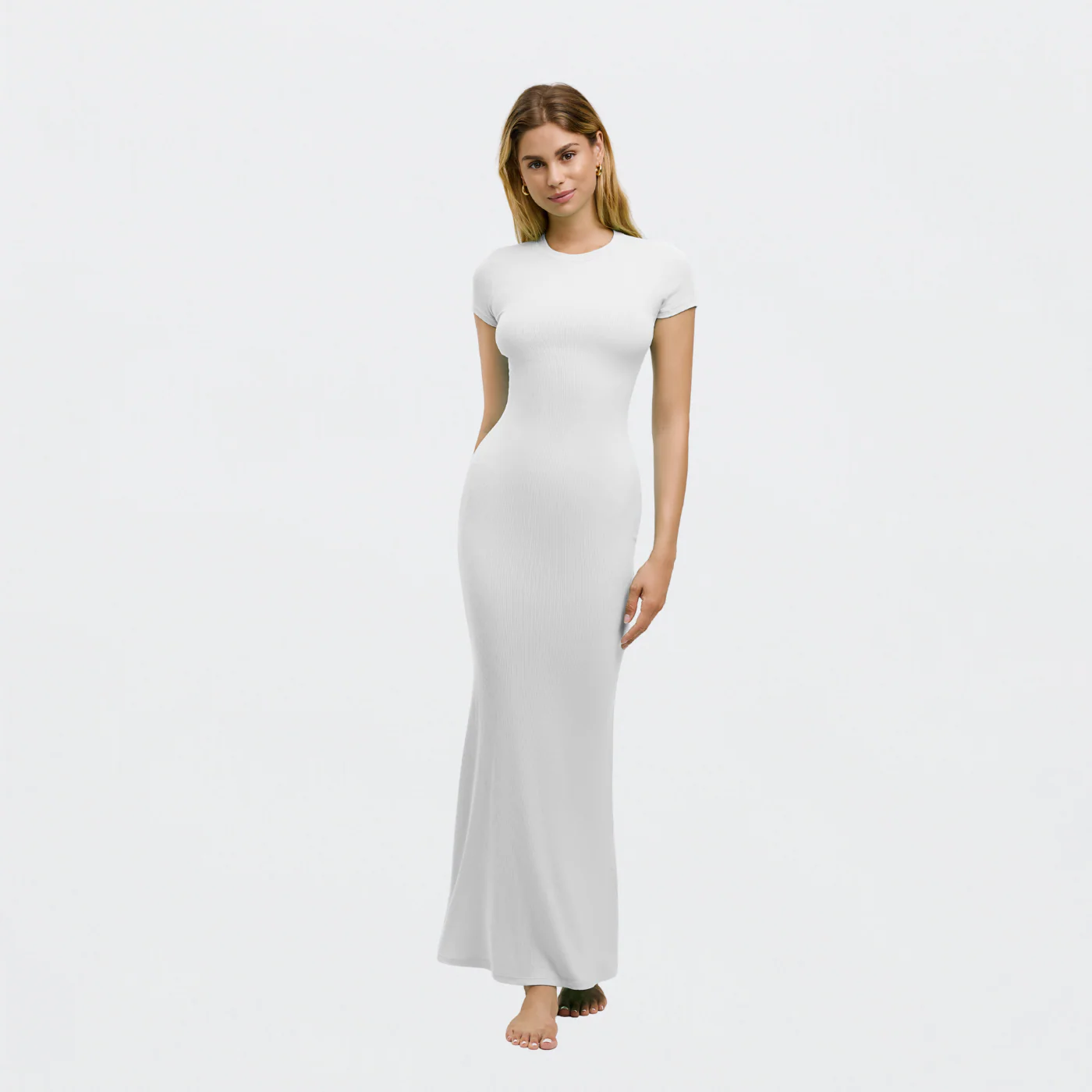 Ribbed T-Shirt Maxikleid - Image 17