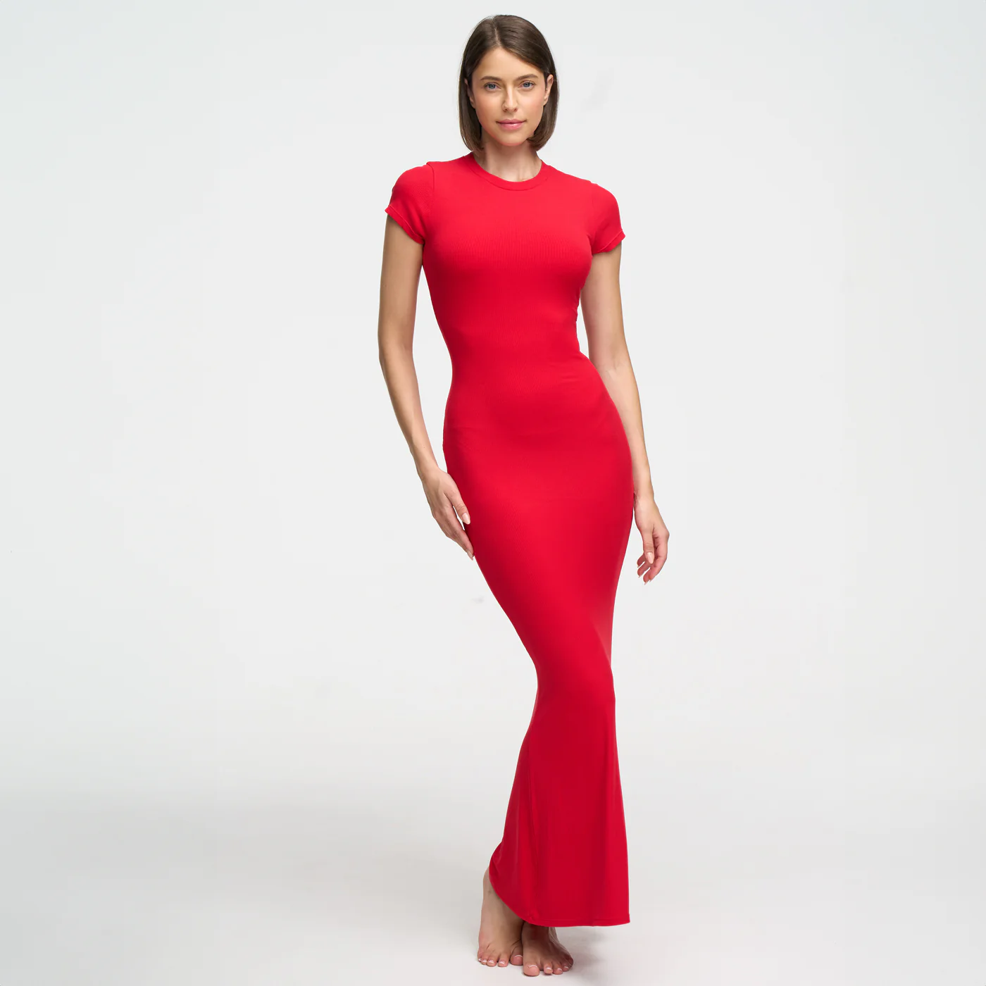Ribbed T-Shirt Maxikleid - Image 19