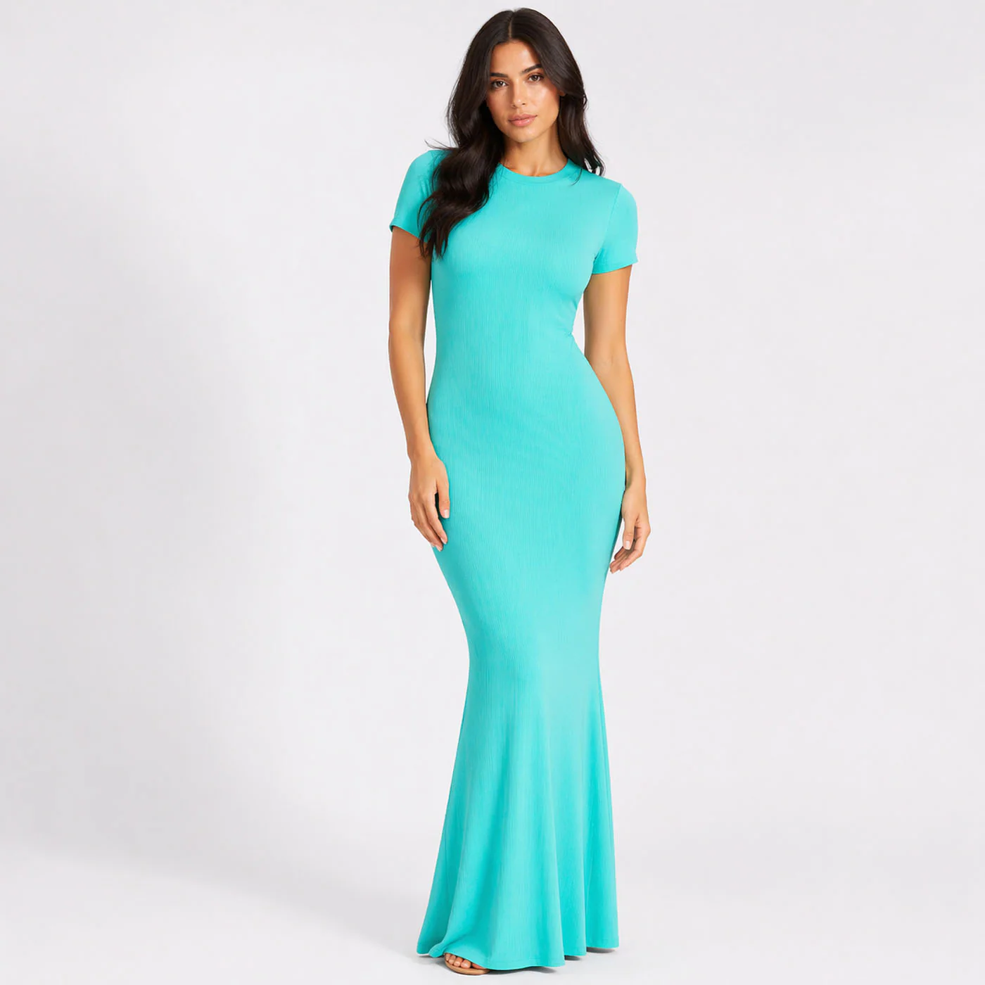 Ribbed T-Shirt Maxikleid - Image 28