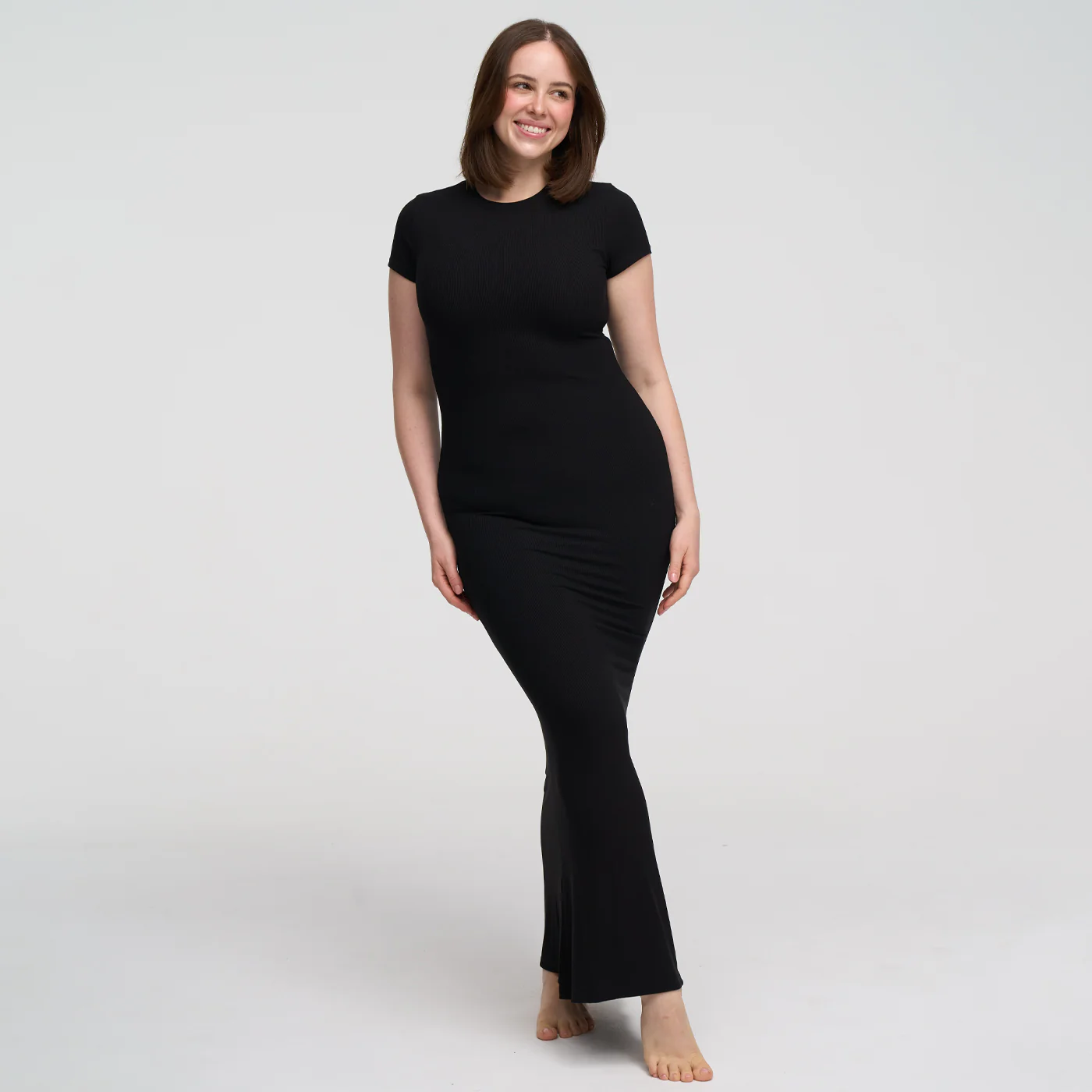 Ribbed T-Shirt Maxikleid - Image 4