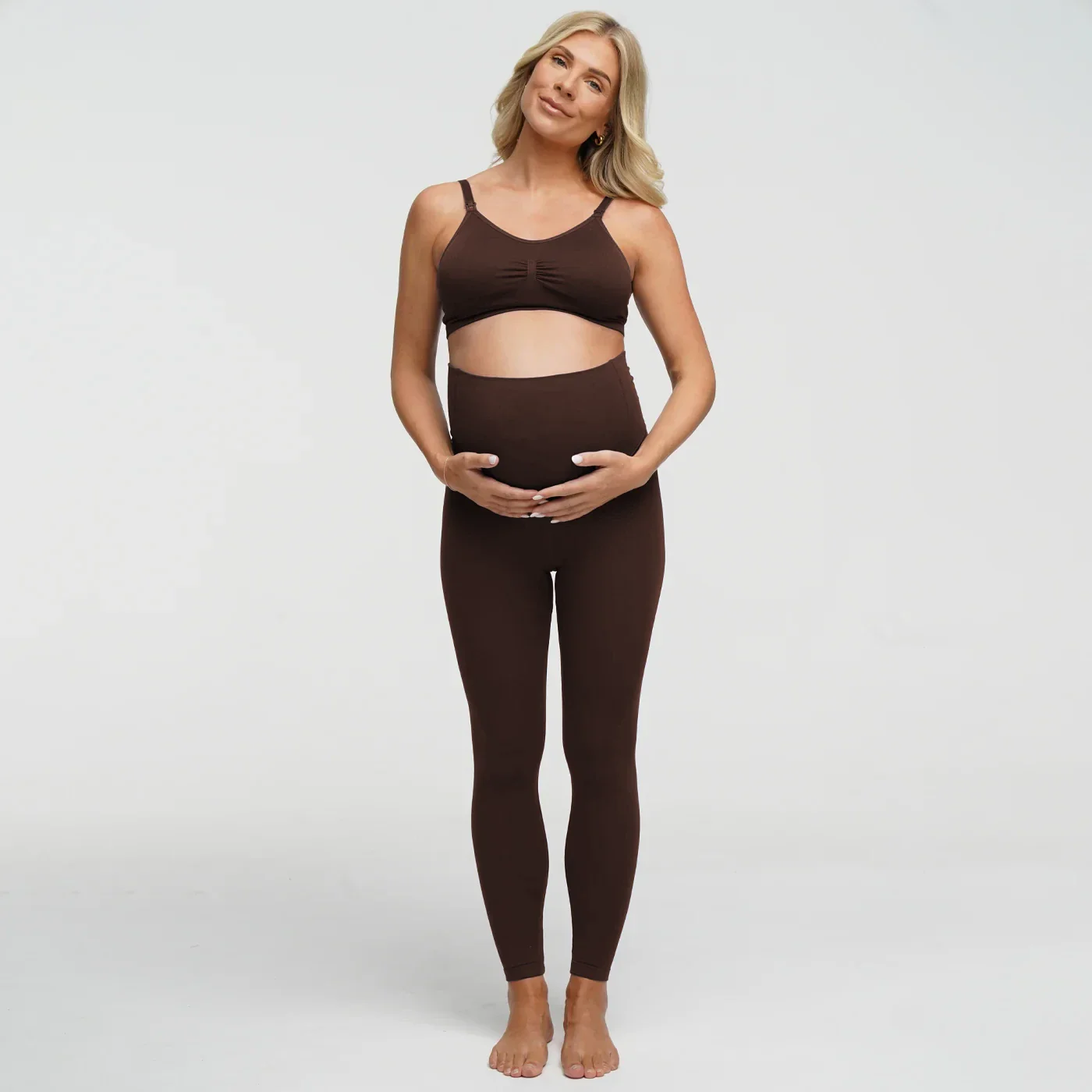 Seamless Umstandsleggings mit hohem Bund - Image 13