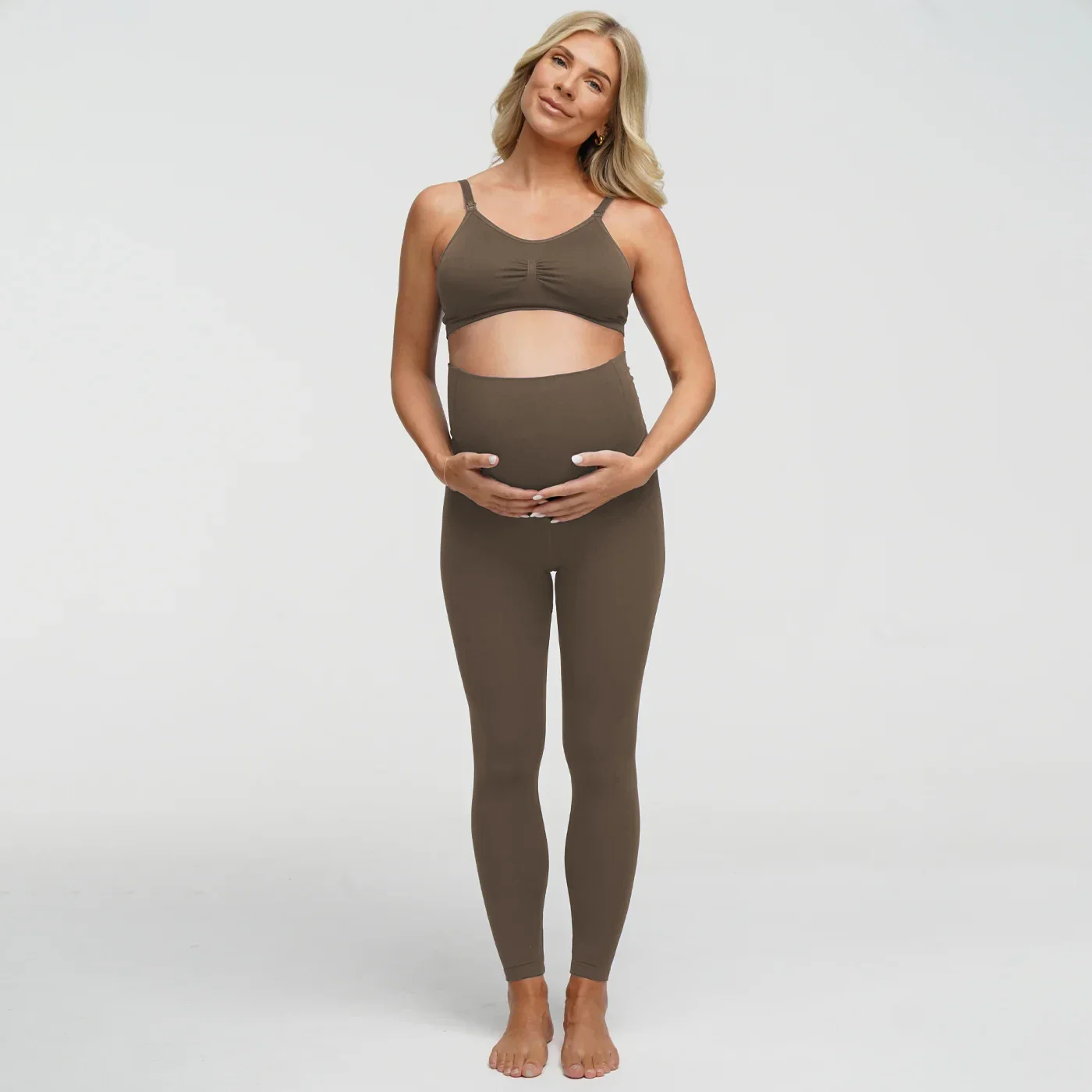Seamless Umstandsleggings mit hohem Bund - Image 15