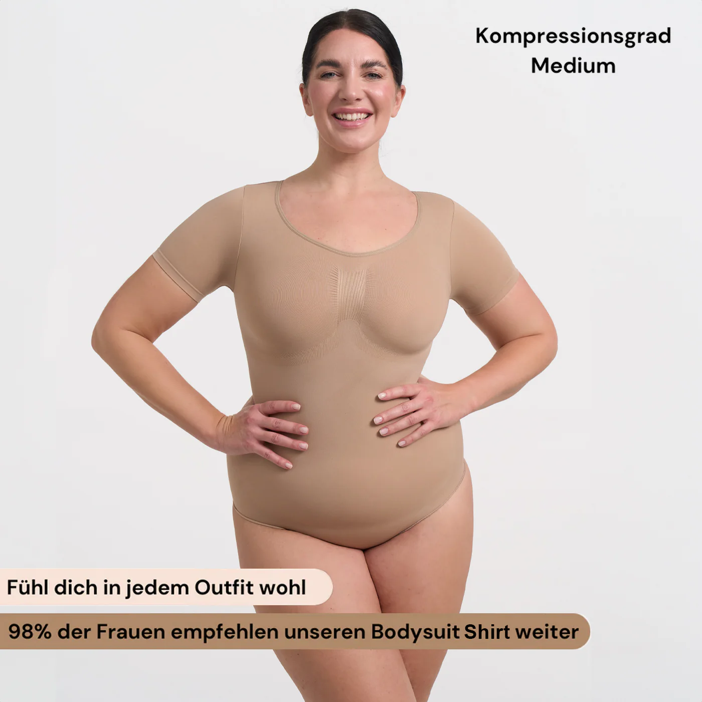 Bodysuit Sculpting Shapewear T-Shirt mit Slip - Image 10