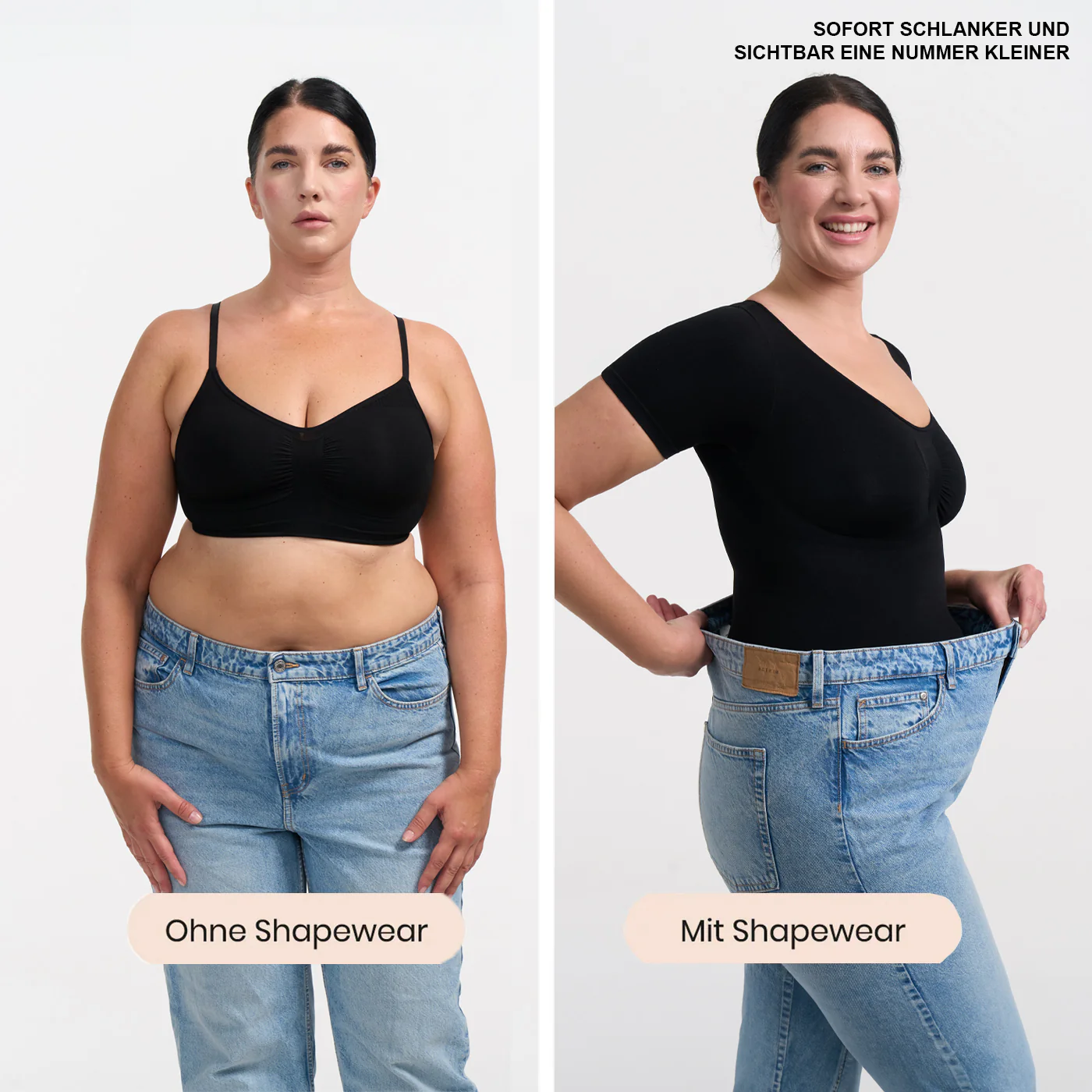 Bodysuit Sculpting Shapewear T-Shirt mit String - Image 5