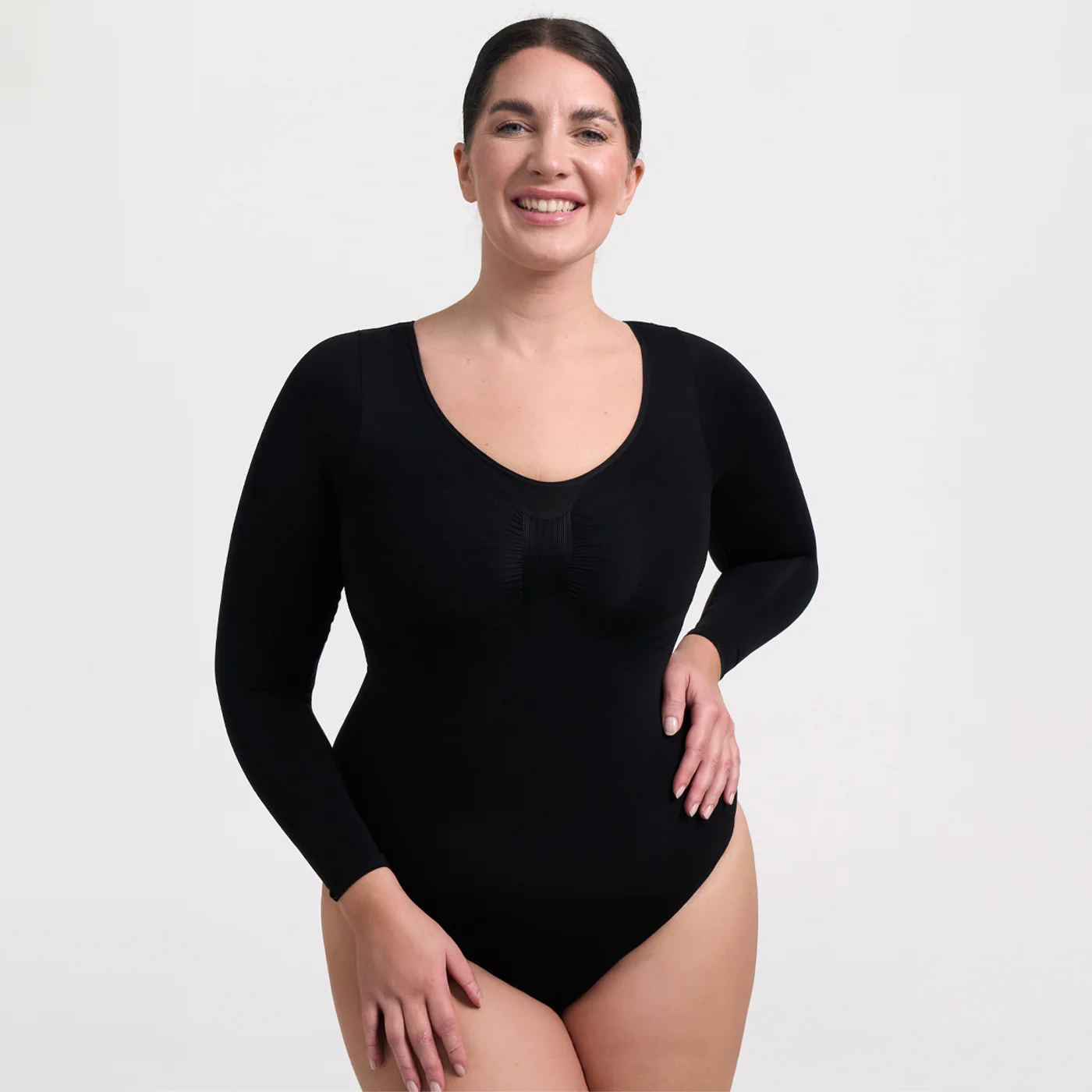 Bodysuit Sculpting Shapewear Longsleeve mit Slip - Medium Shape - Image 7