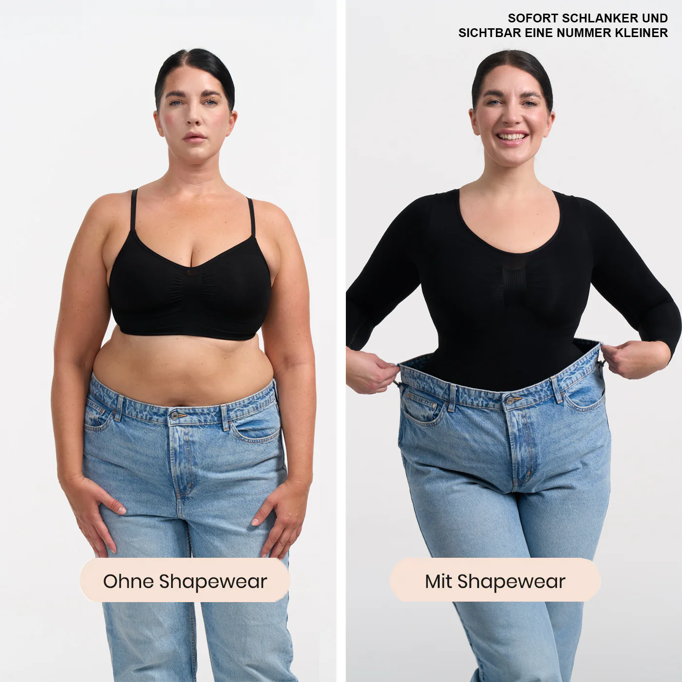 Bodysuit Sculpting Shapewear Longsleeve mit String - Image 3