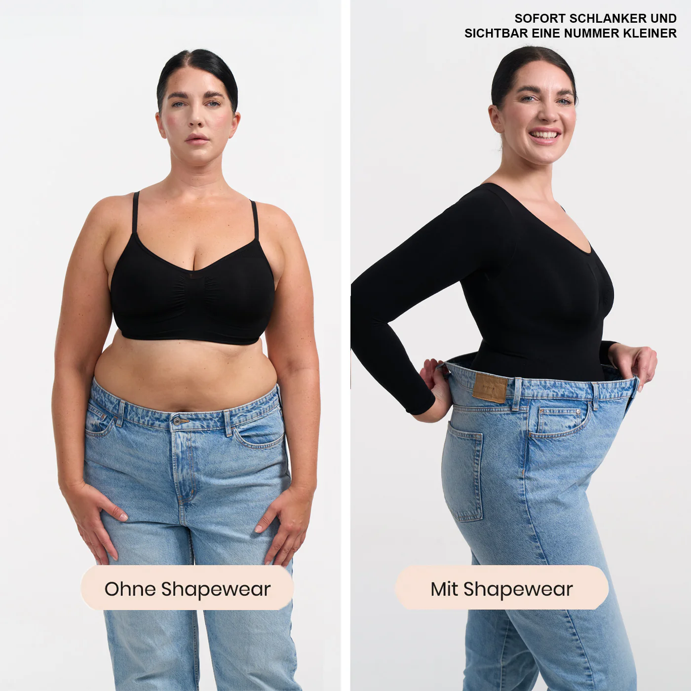 Bodysuit Sculpting Shapewear Longsleeve mit String - Image 5