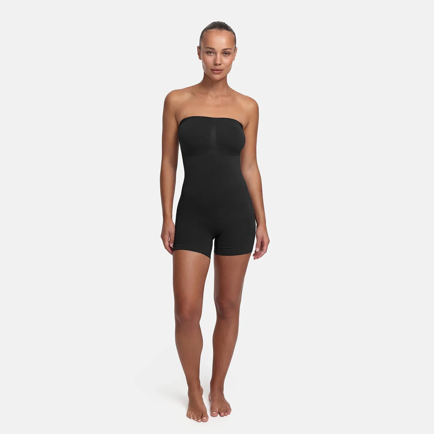 Trägerloser Bodysuit Sculpting Shapewear mit Shorts - Image 4