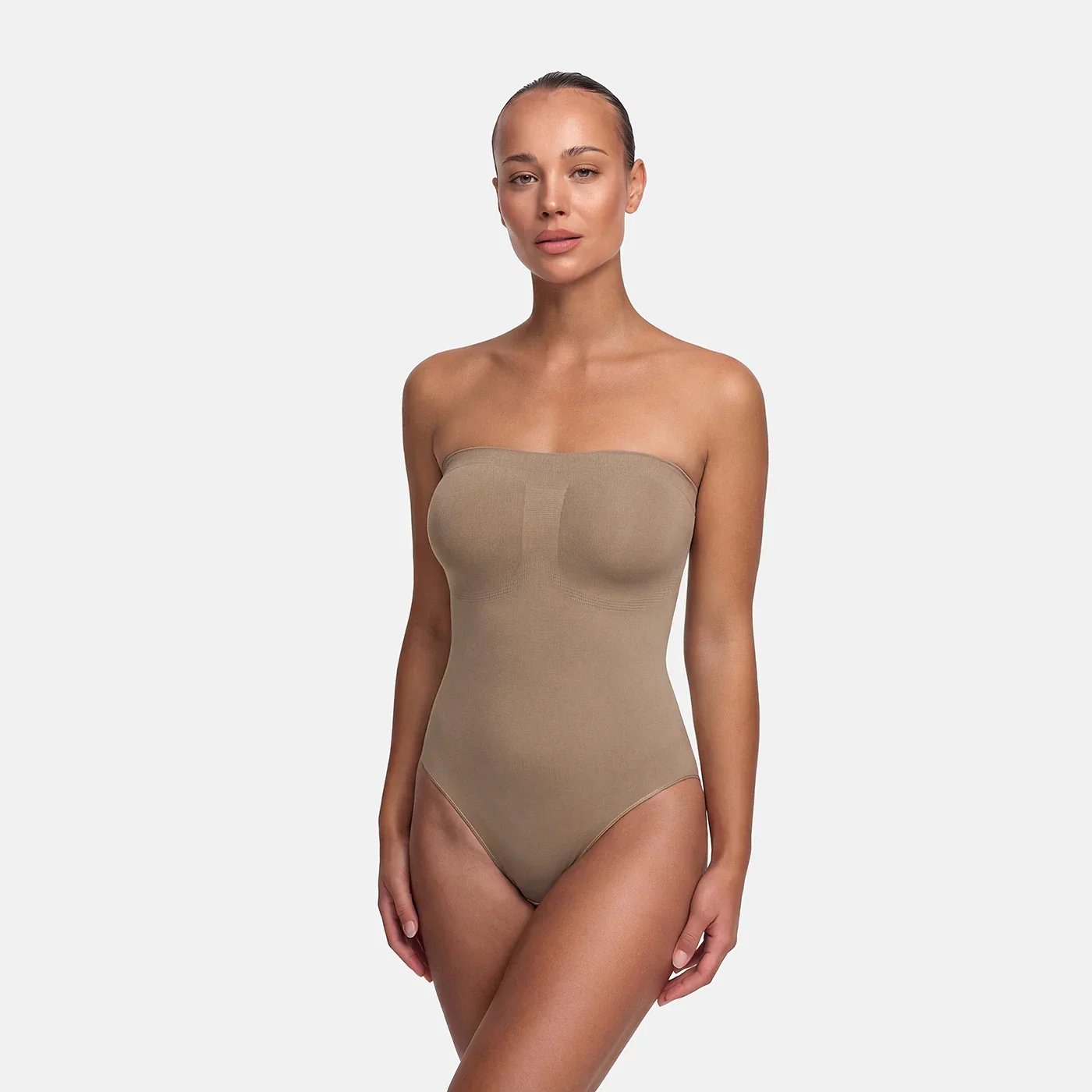 Trägerloser Bodysuit Sculpting Shapewear mit Slip - Image 11