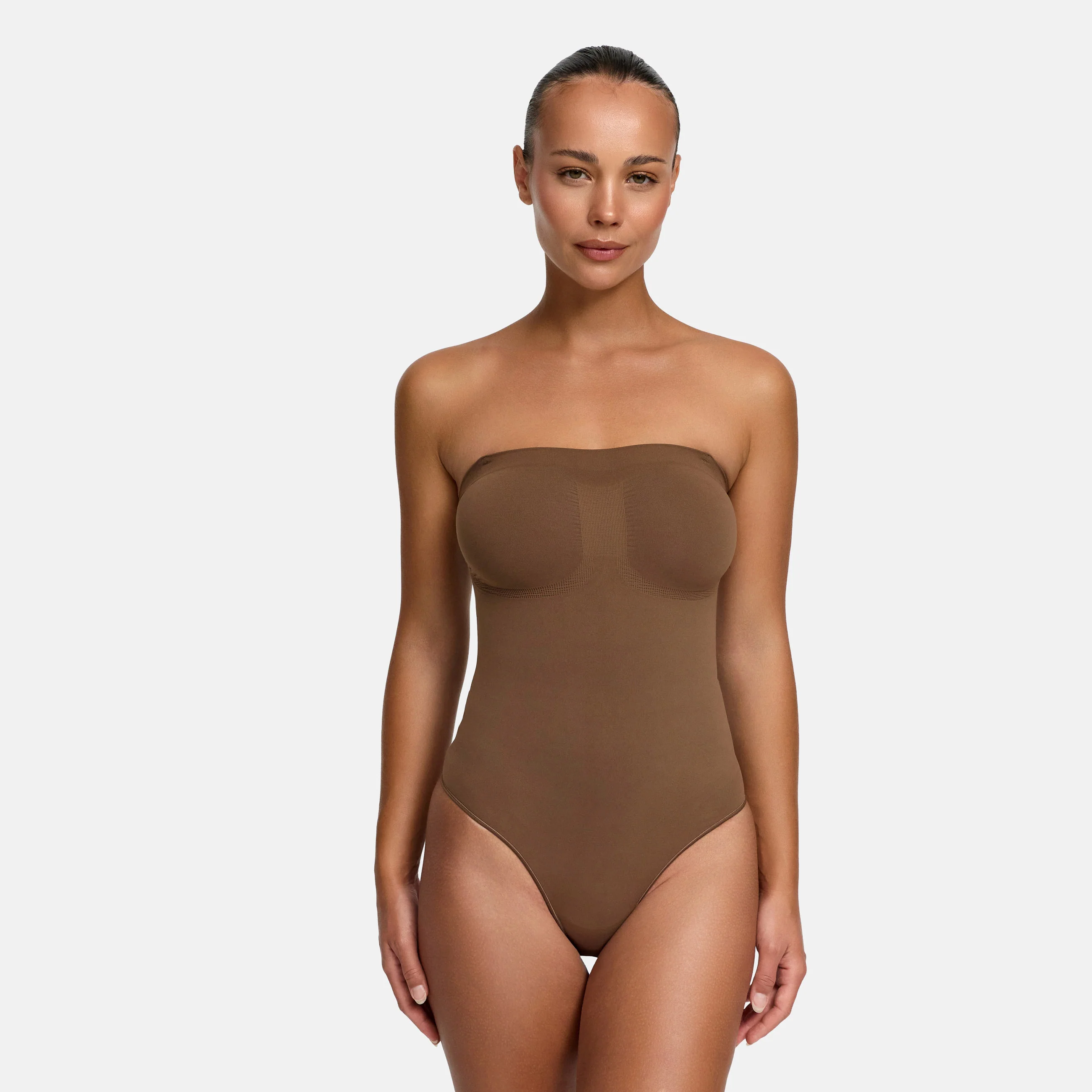 Trägerloser Bodysuit Sculpting Shapewear mit String - Image 13