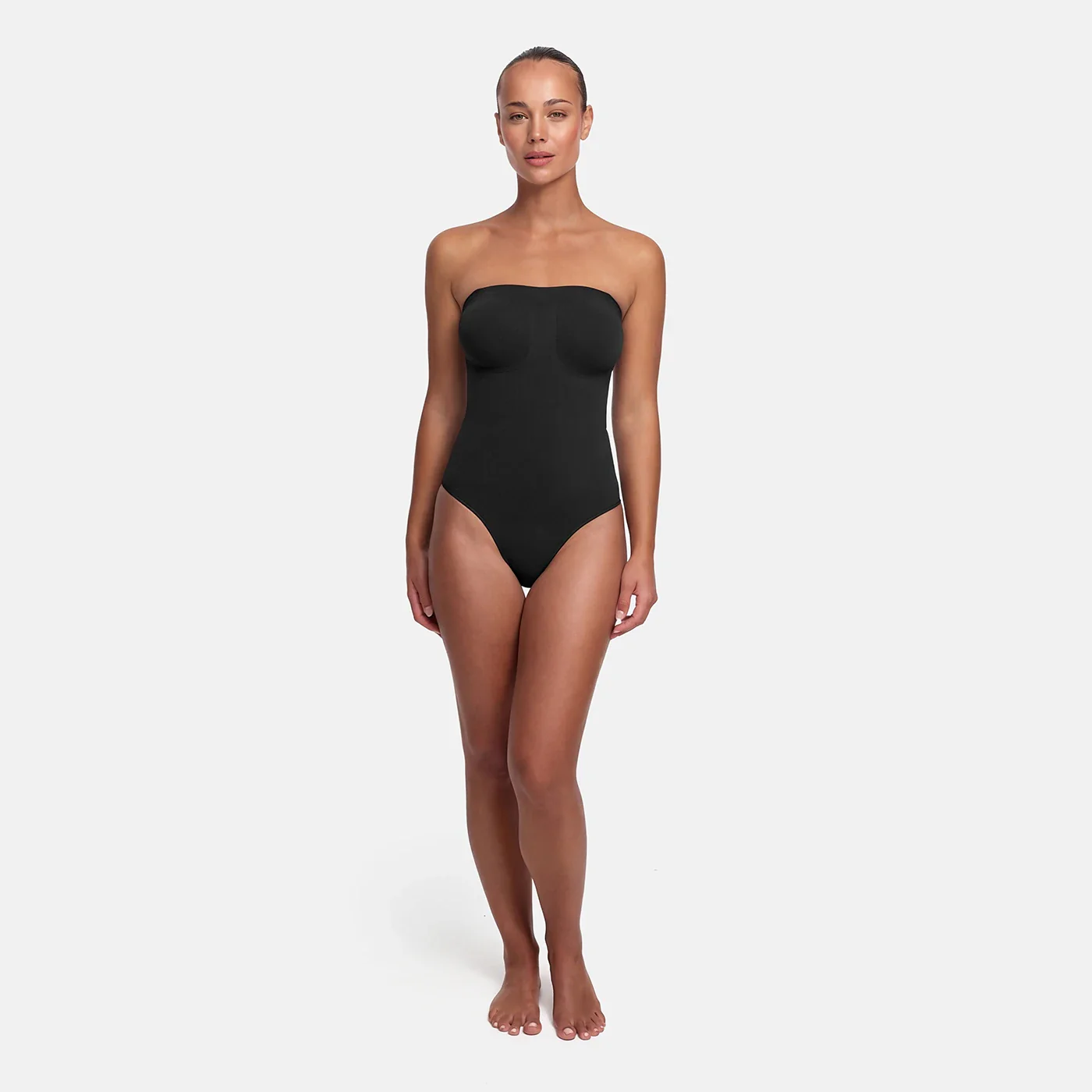 Trägerloser Bodysuit Sculpting Shapewear mit Slip - Image 3