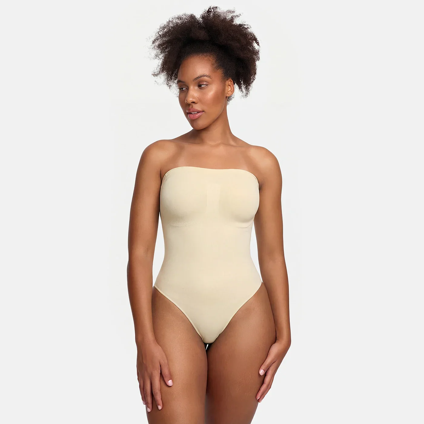 Trägerloser Bodysuit Sculpting Shapewear mit Slip - Image 7
