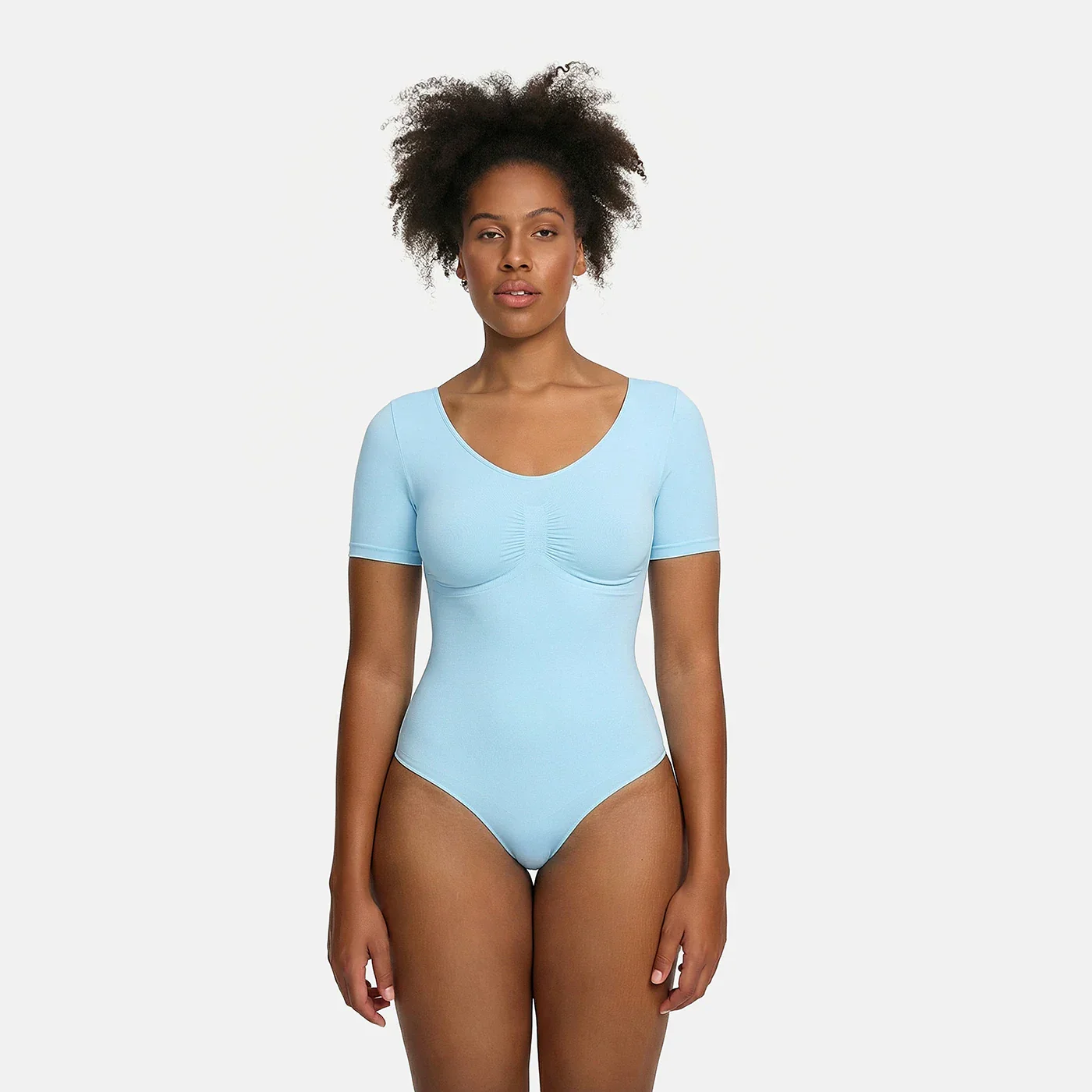 T-Shirt Bodysuit Sculpting Shapewear mit Slip - Image 20