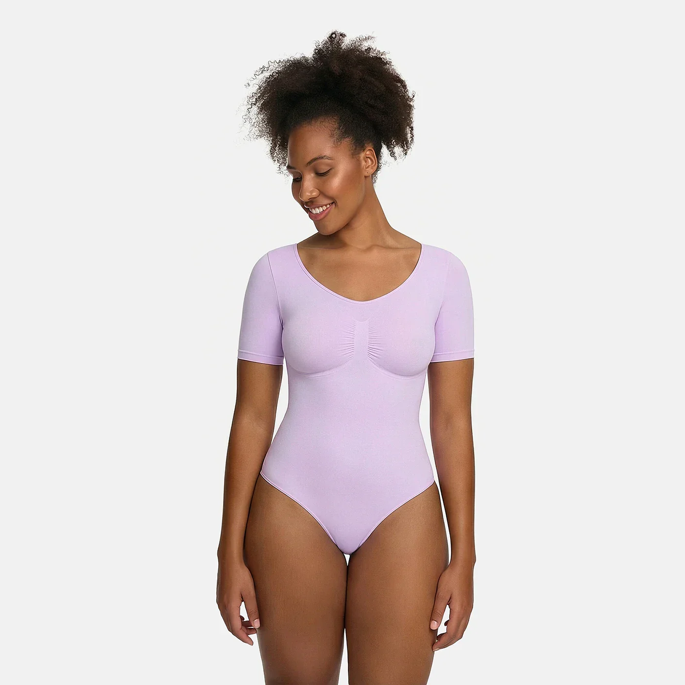 T-Shirt Bodysuit Sculpting Shapewear mit Slip - Image 22